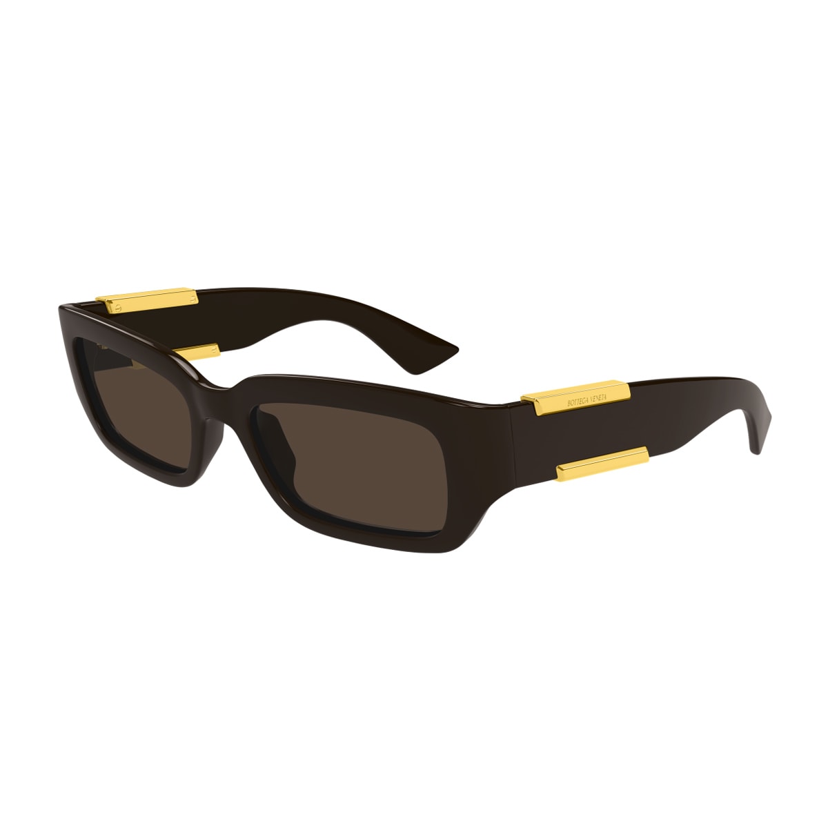 Bottega Veneta Bv1406s Linea Ribbon 003 Brown Sunglasses In Brown