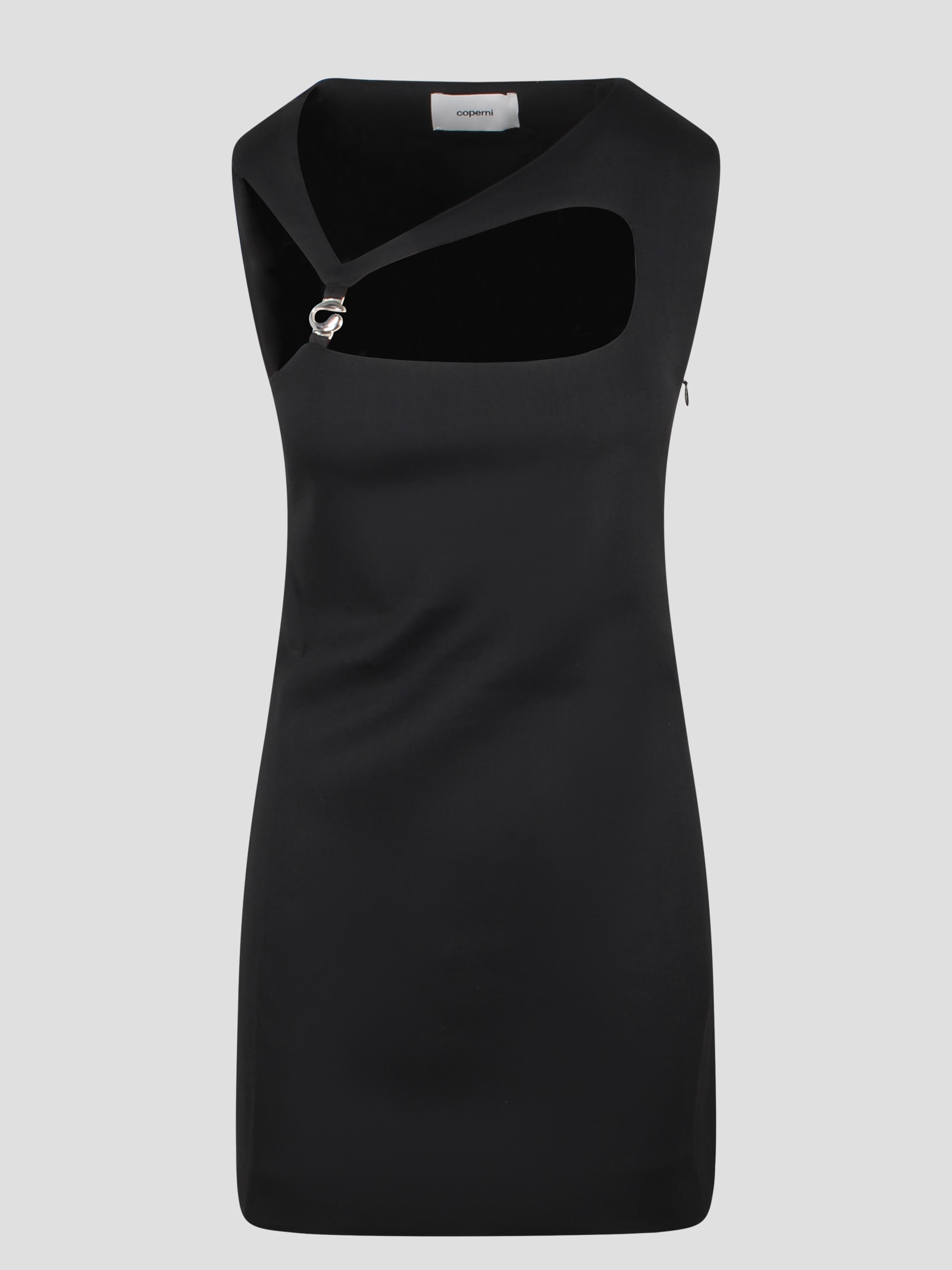 Shop Coperni Cut Out Mini Dress In Black