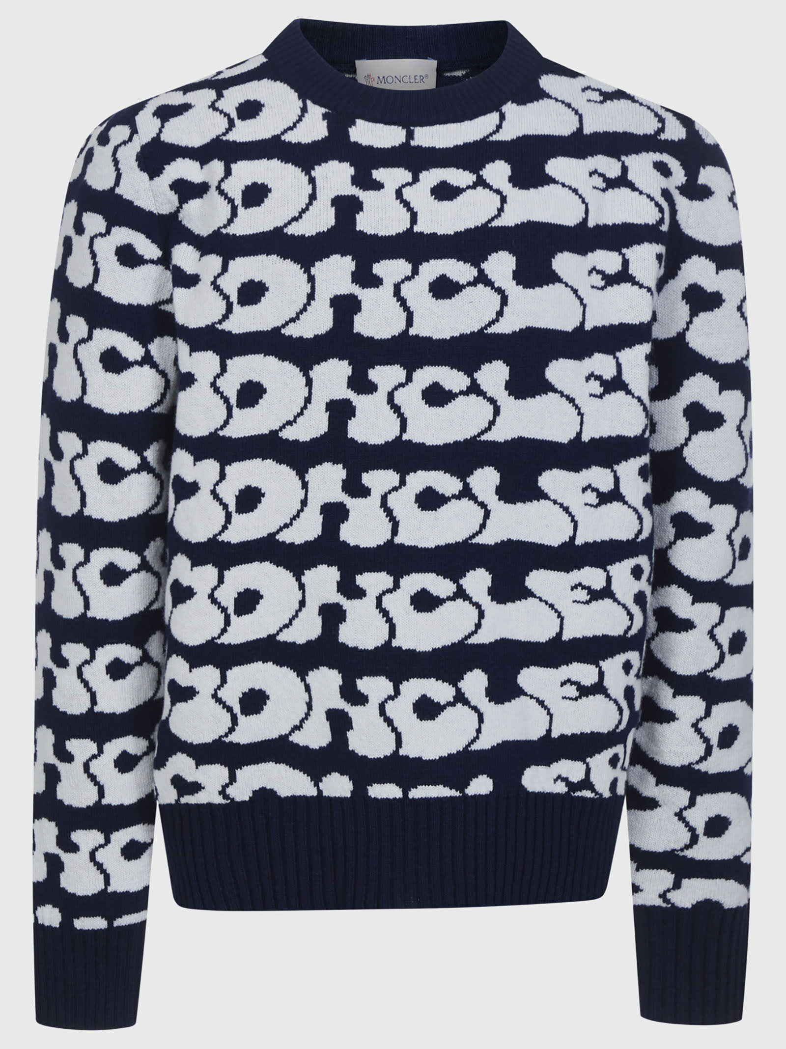 Moncler Kids' Sweater In Blue
