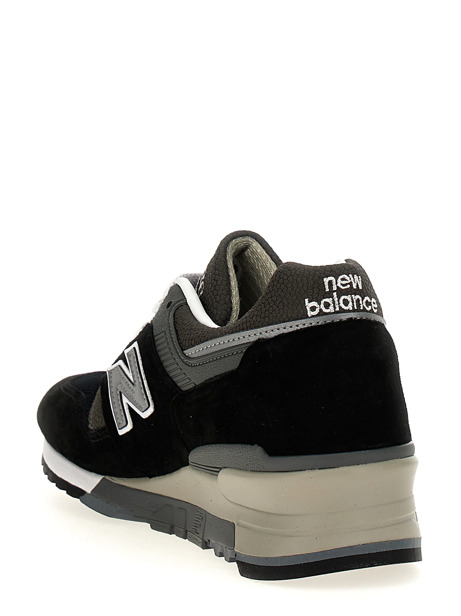 New Balance 'mesh And Suede Sneakers' In Black