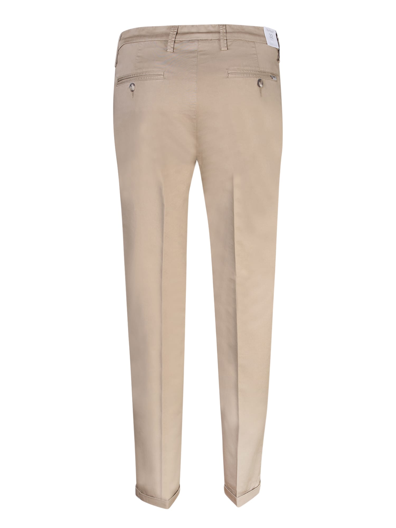 Shop Re-hash Mucha Cotton Brown Trousers