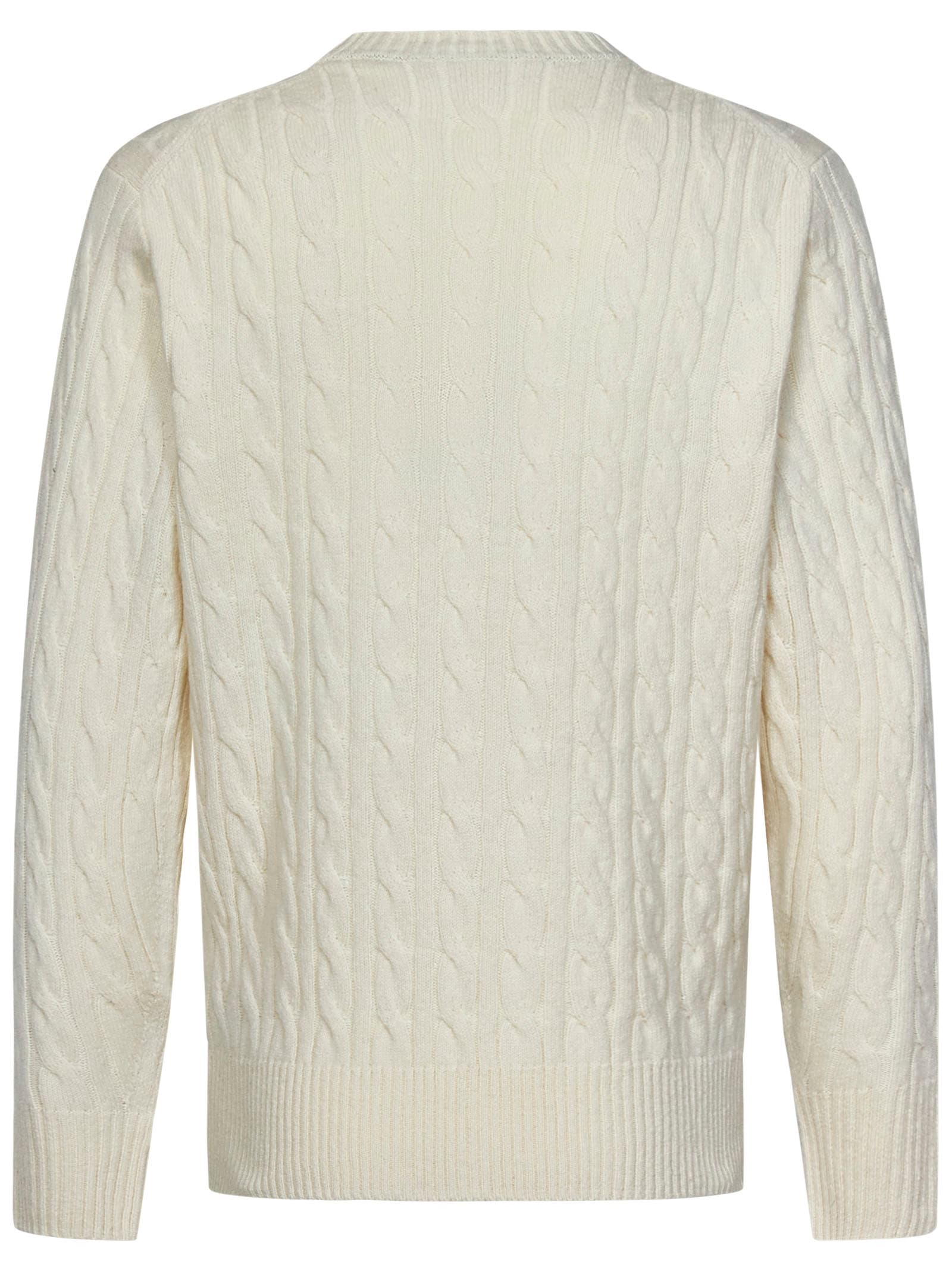 Shop Lacoste Sweater In White