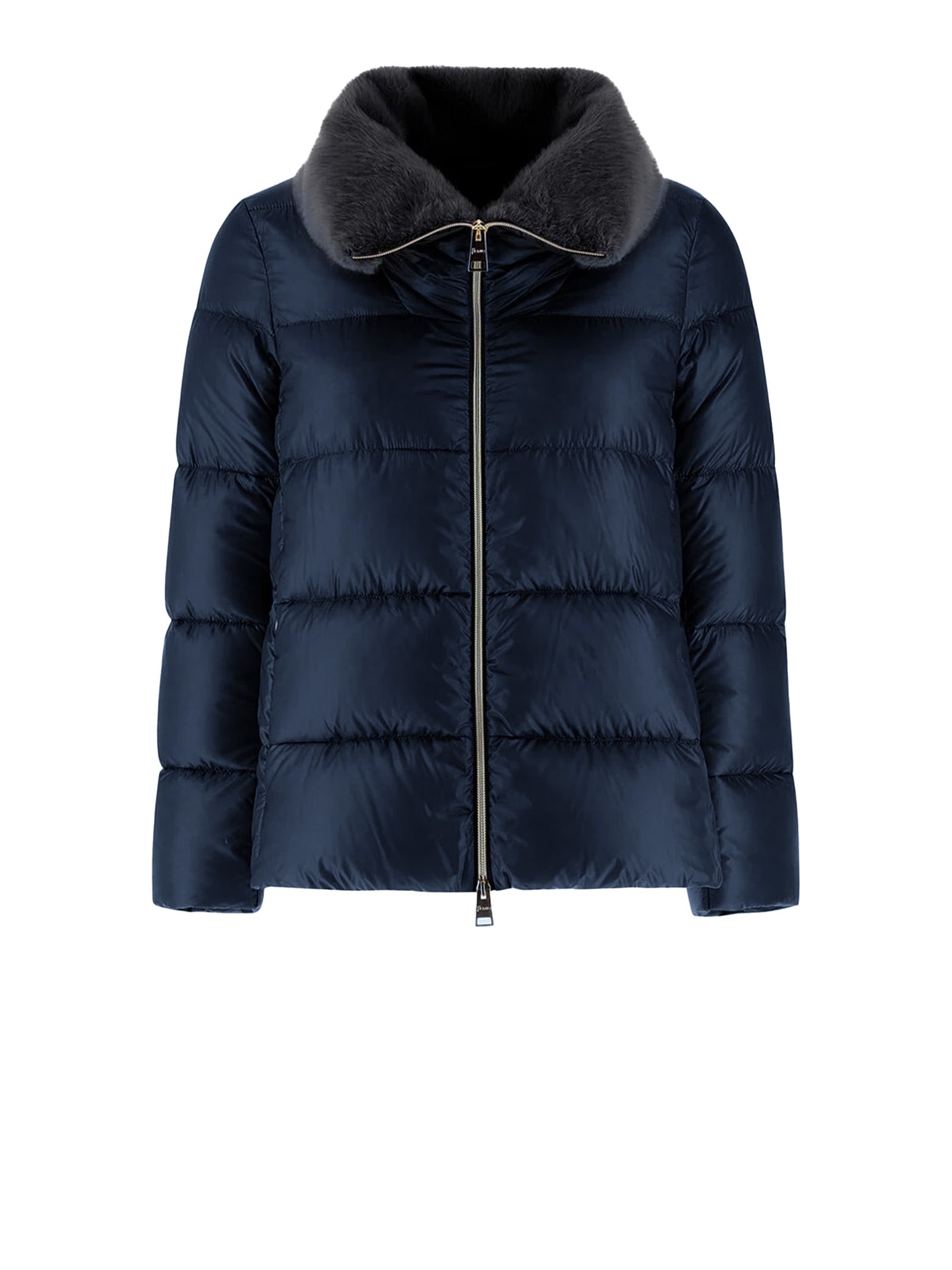Herno Coats Blue In Blue