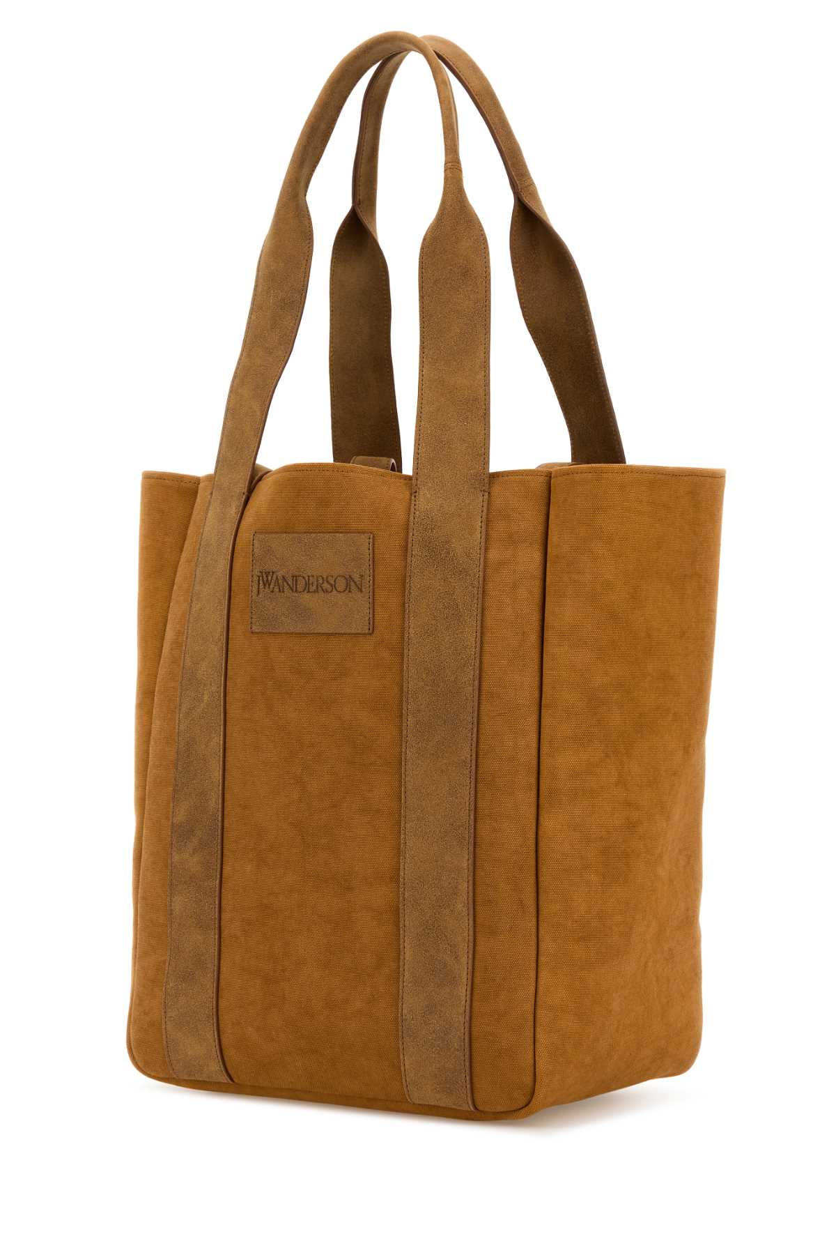 Shop Jw Anderson Camel Canvas Workwear Shopping Bag In Caramel