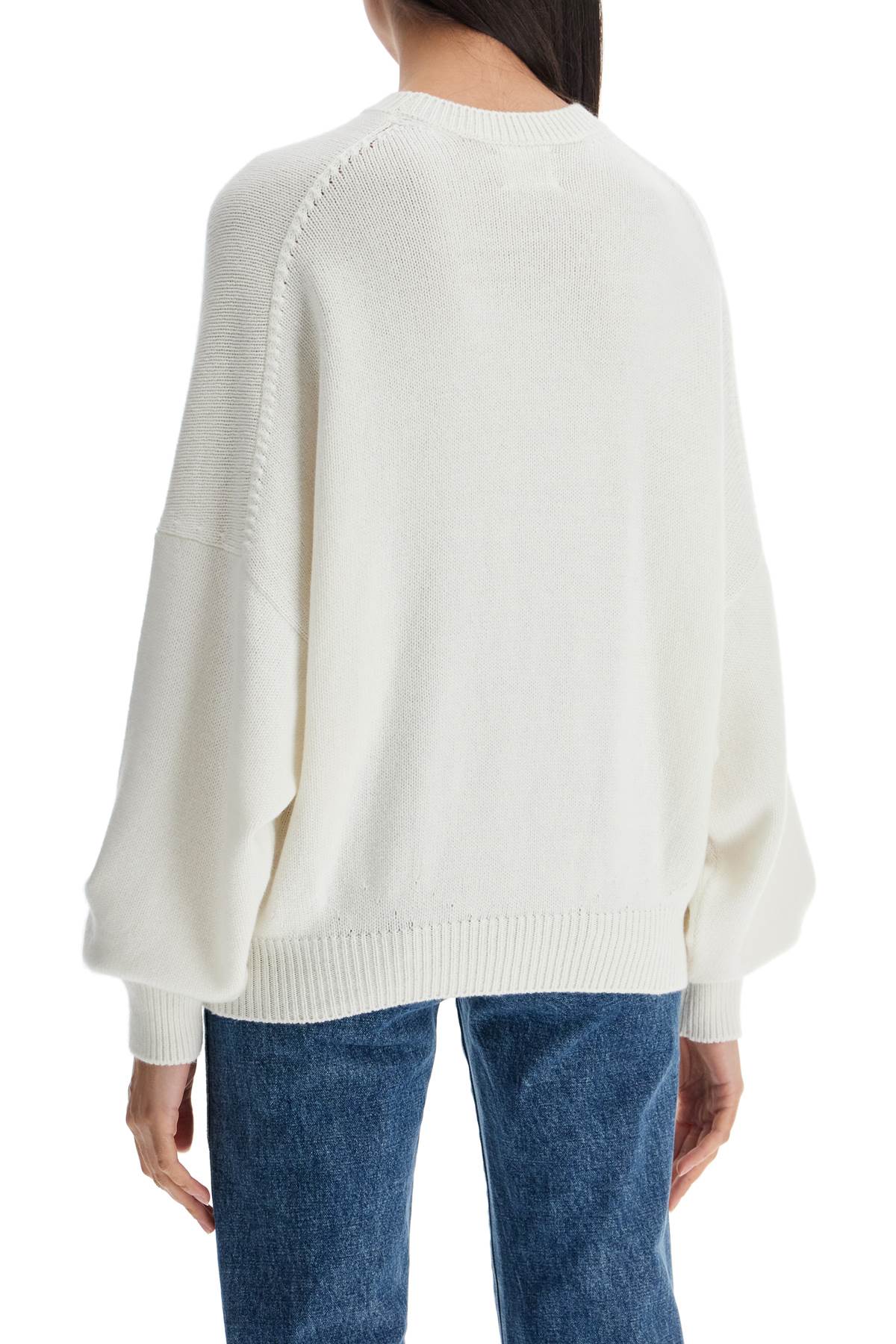 Khaite Pullover Margaux In Cashmere In Glaze (white)