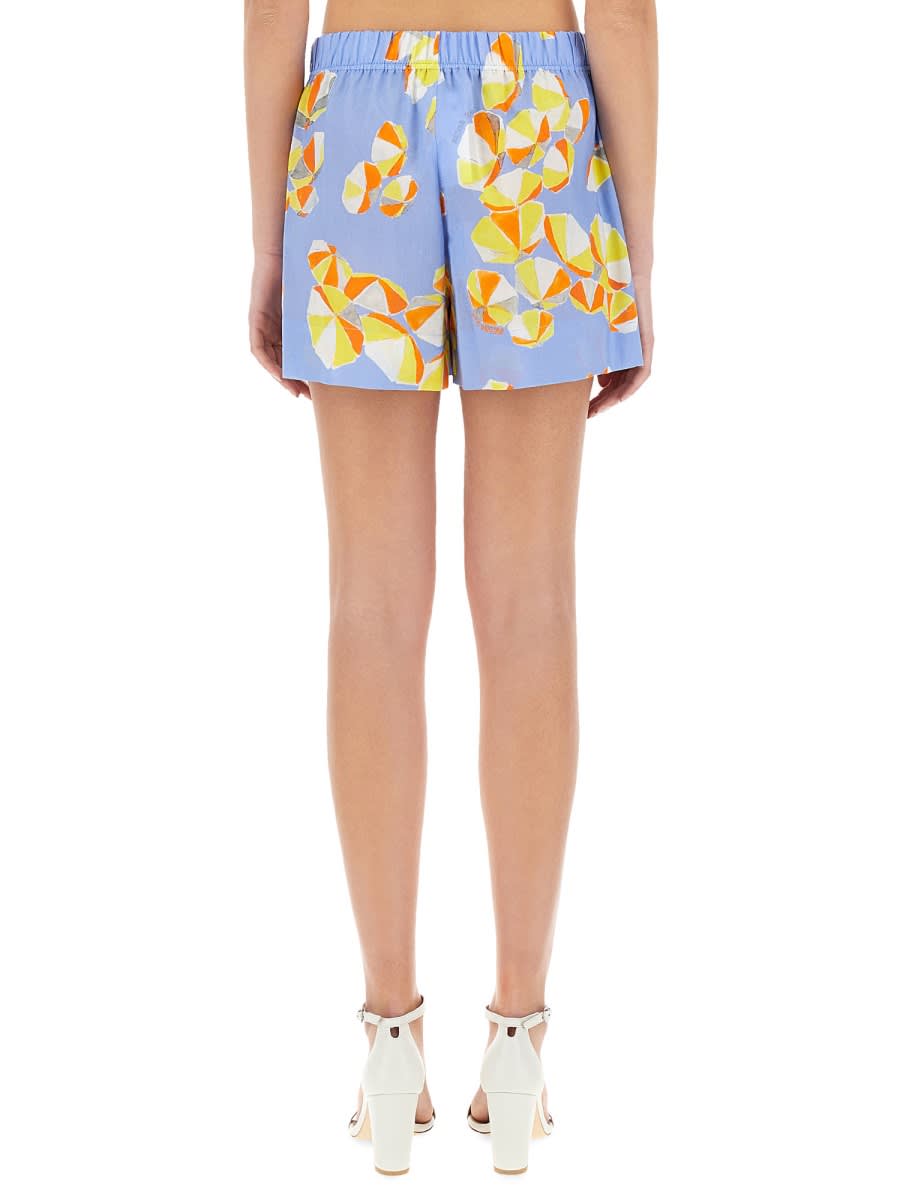 M05CH1N0 JEANS SHORTS BEACH UMBRELLAS