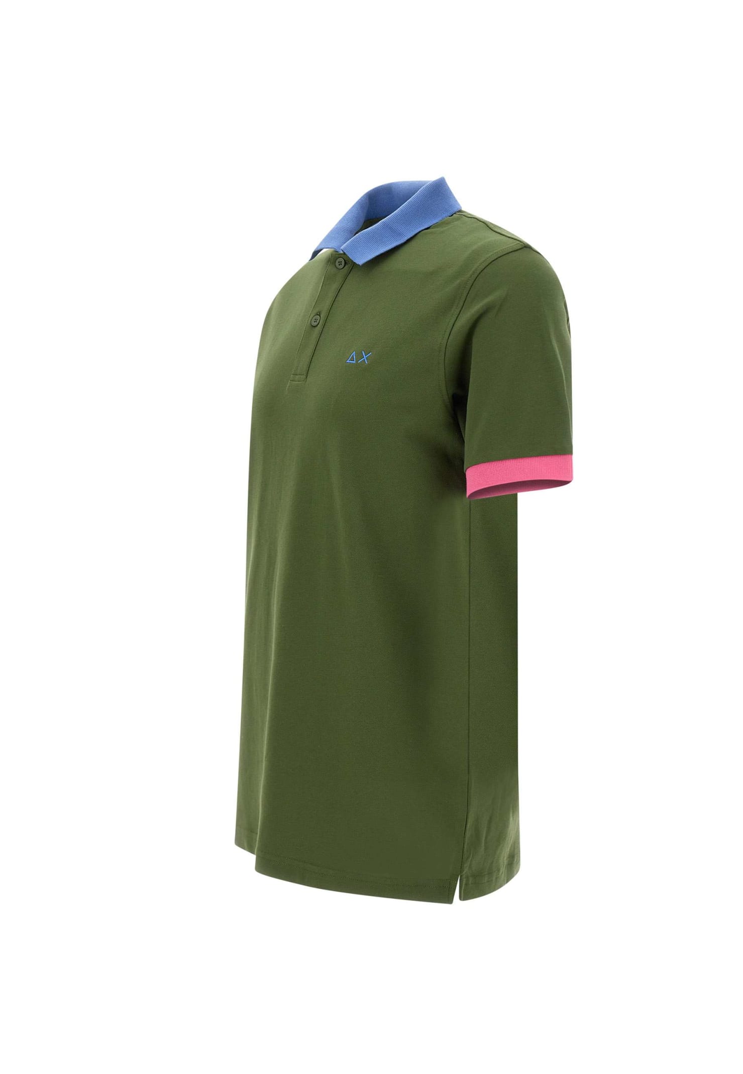 Shop Sun 68 3-colors Cotton Polo Shirt In Green