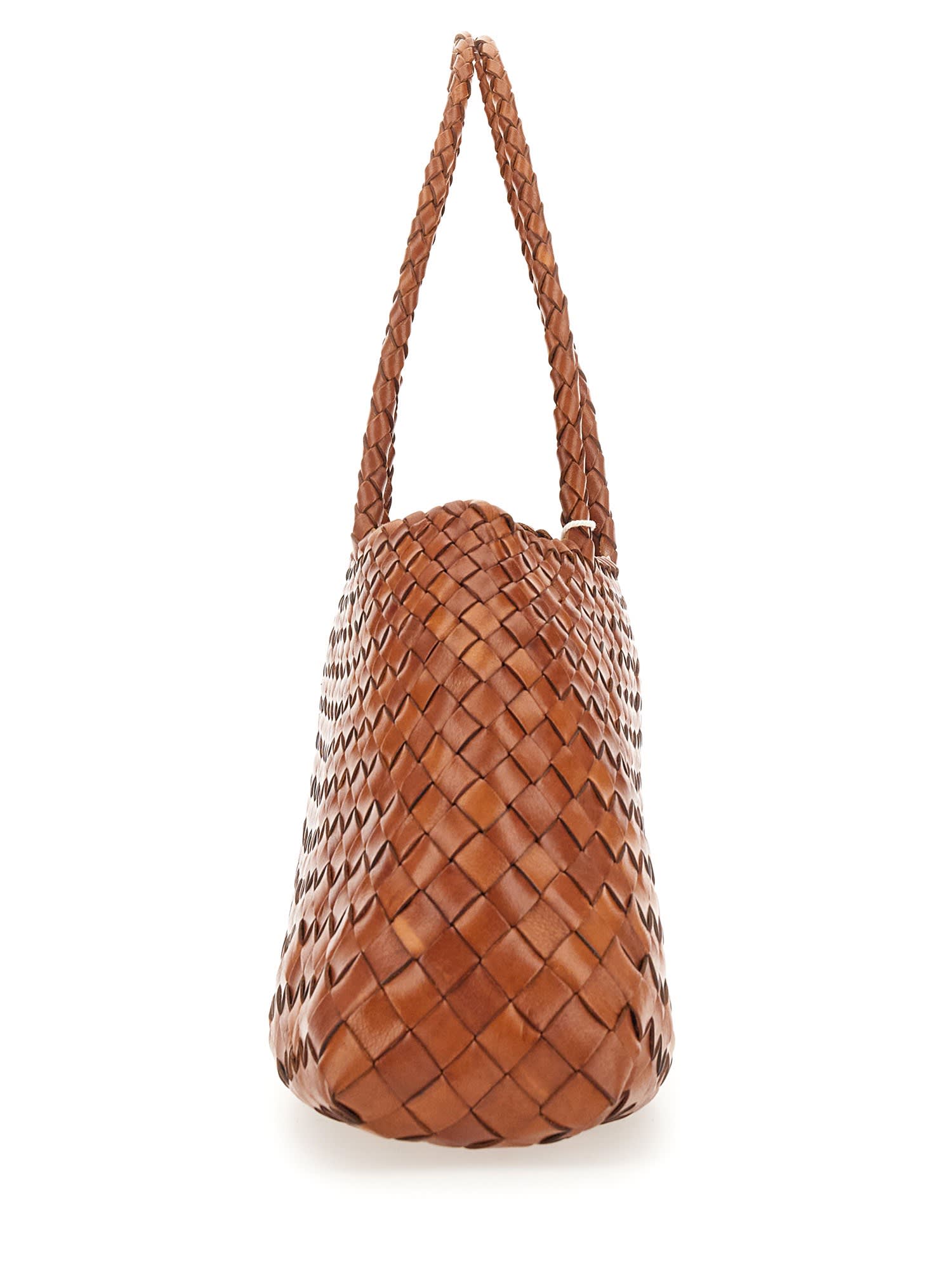 Dragon Diffusion Santa Croce Large Shoulder Bag In Brown
