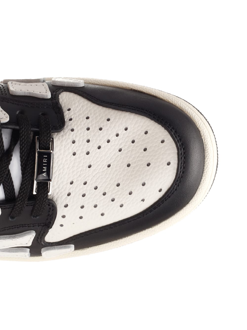 Shop Amiri Skel Low-top Sneakers In Black/white