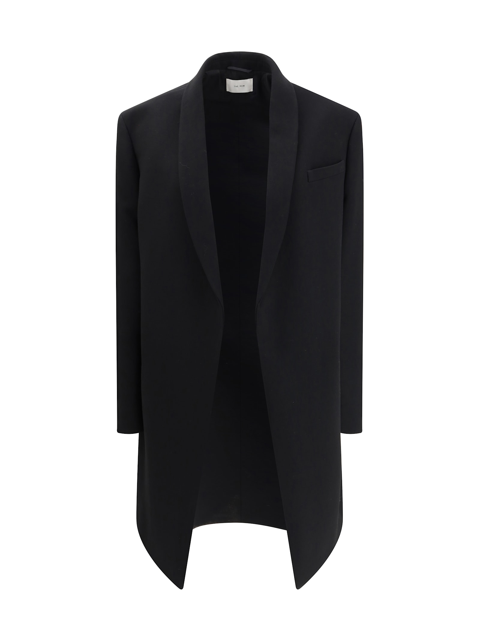 The Row Fedra Shawl-lapel Coat In Black