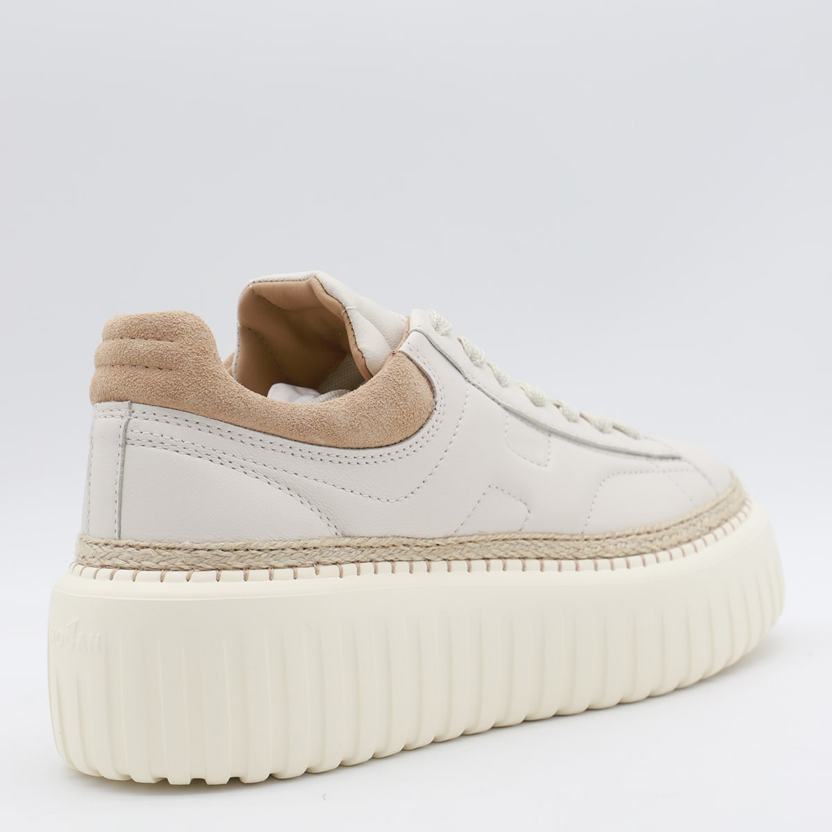 Hogan Leather H-stripes Platform Sneakers In B013+c208