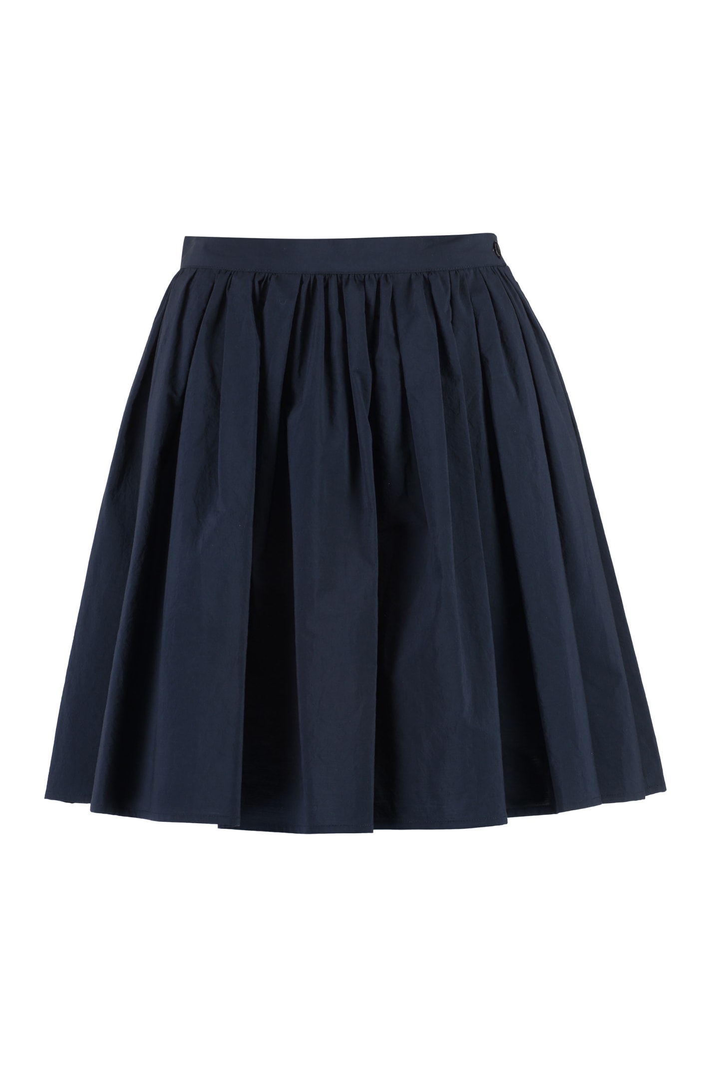 Shop Moncler Cotton Mini-skirt In Blu