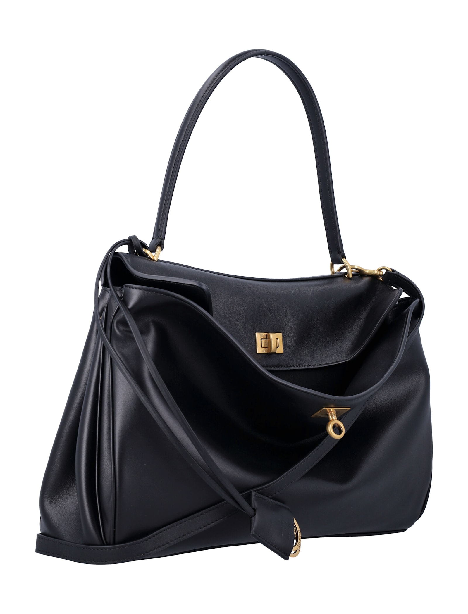 Balenciaga Rodeo Medium Handbag In Black