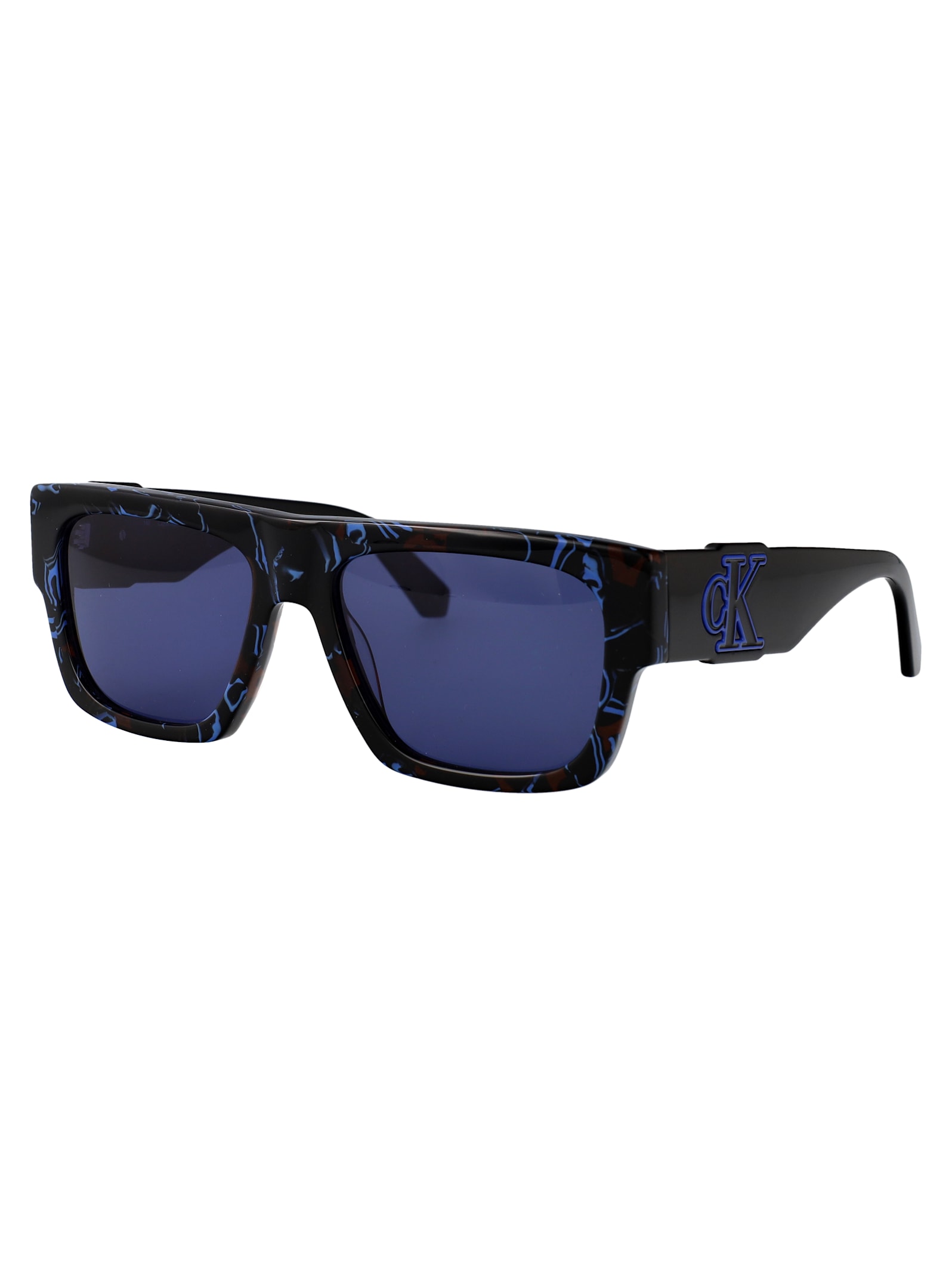 Calvin Klein Jeans Est.1978 Calvin Klein Jeans Rectangular Sunglasses Ckj23654 S 400 In Blue