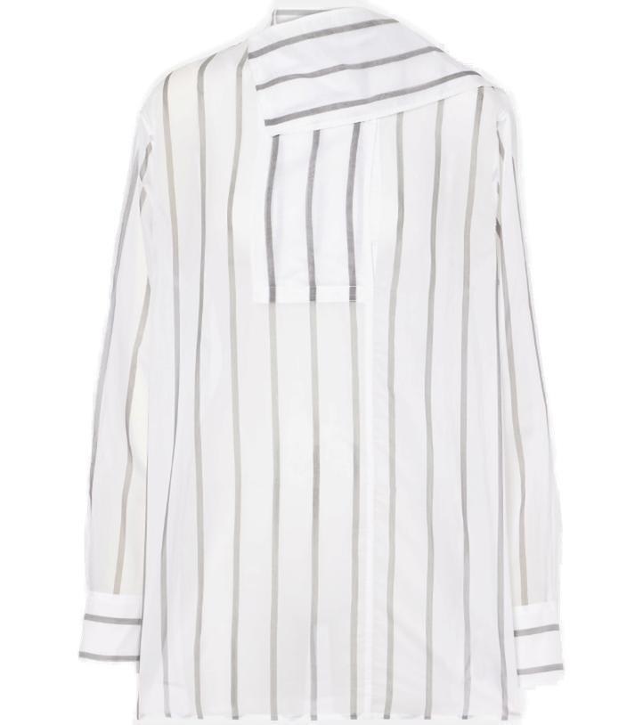 Totême Asymmetric Striped Shirt