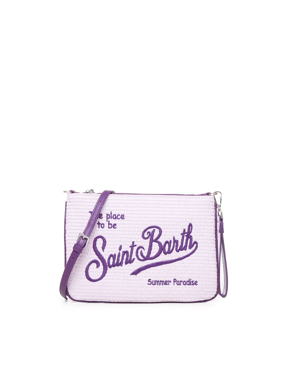 Shop Mc2 Saint Barth Parisienne Pochette In Lilac, Purple