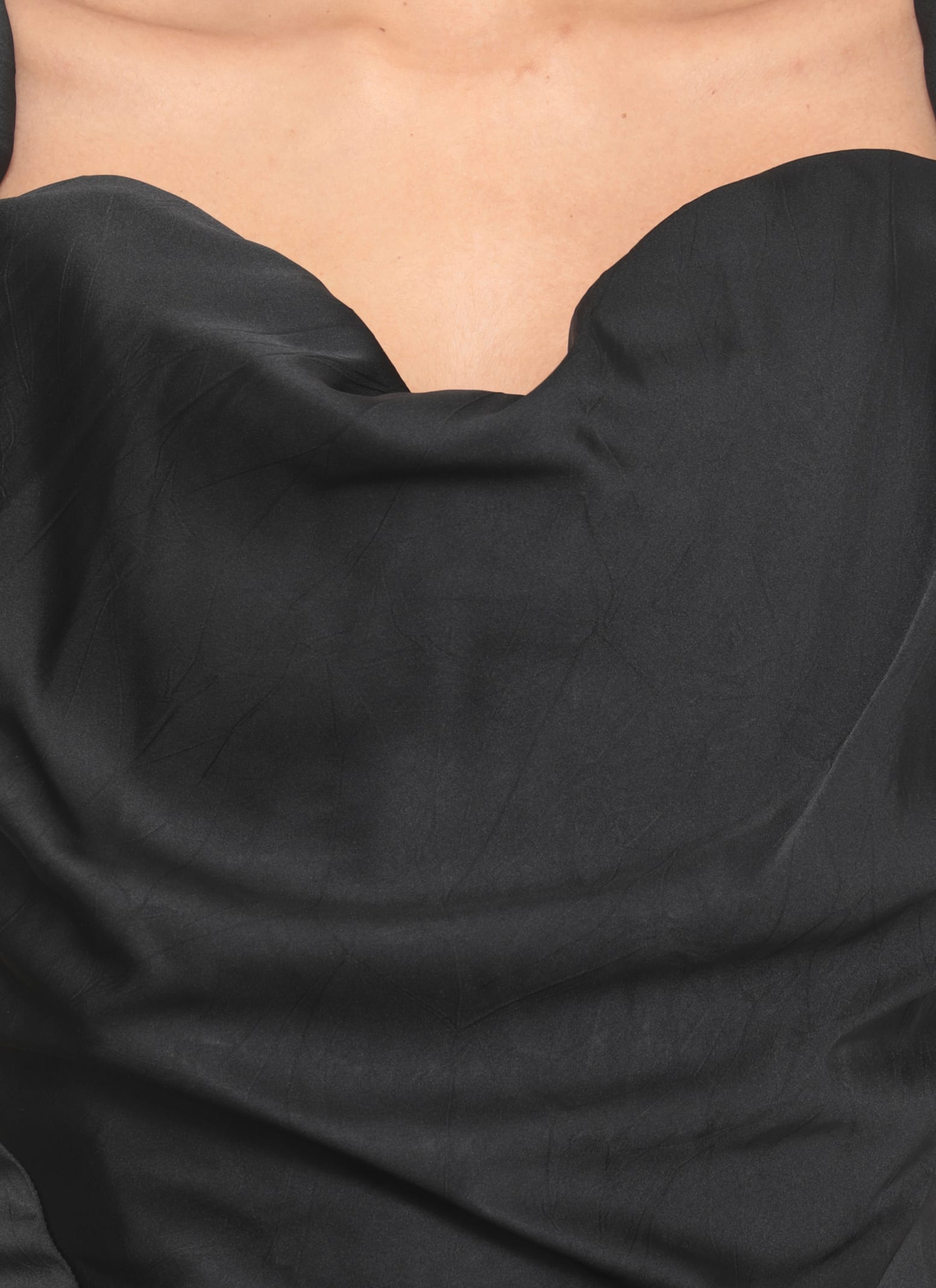 Vivienne Westwood Heart Top In Regenerative Poplin In Black