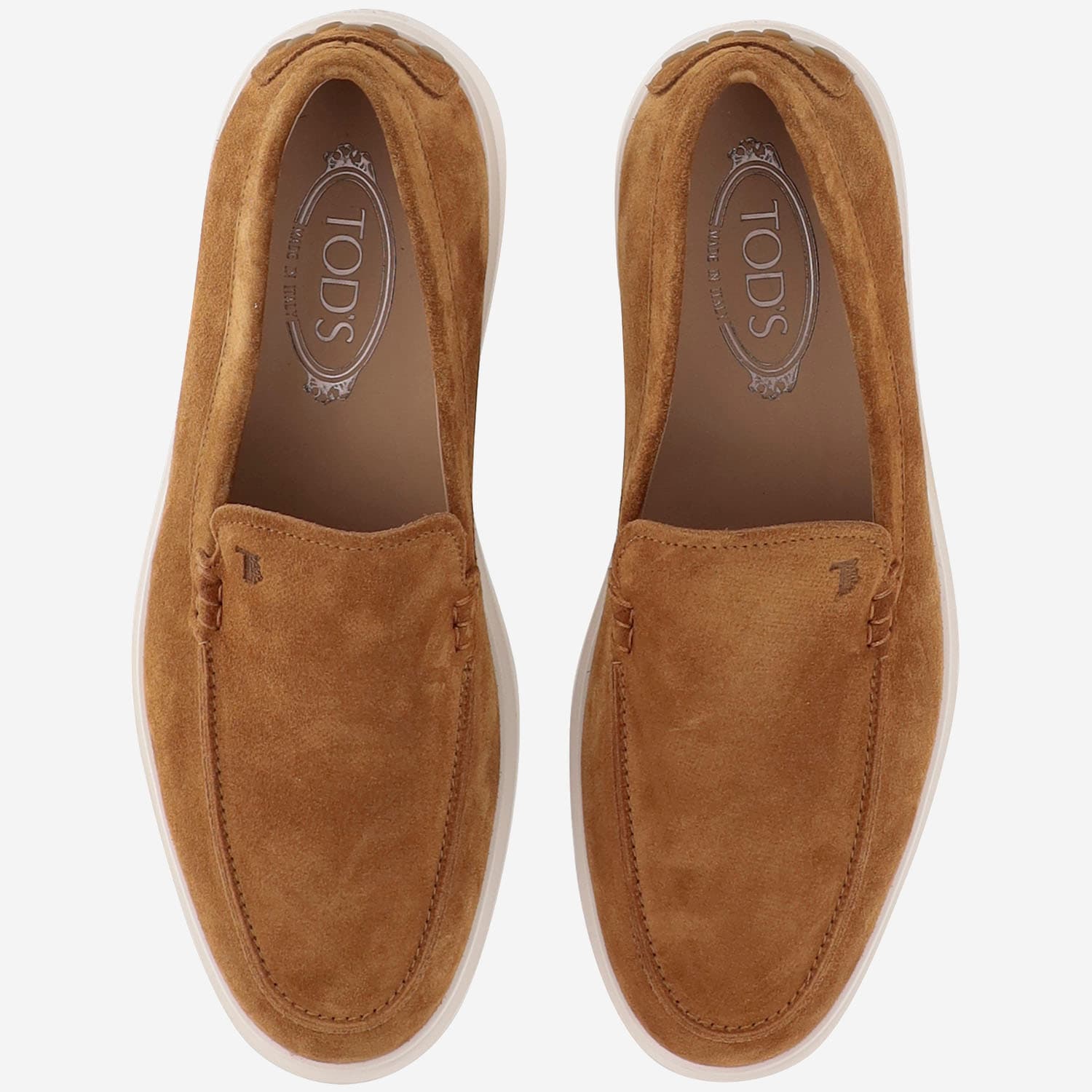 Tod's Leather Loafers In Brown