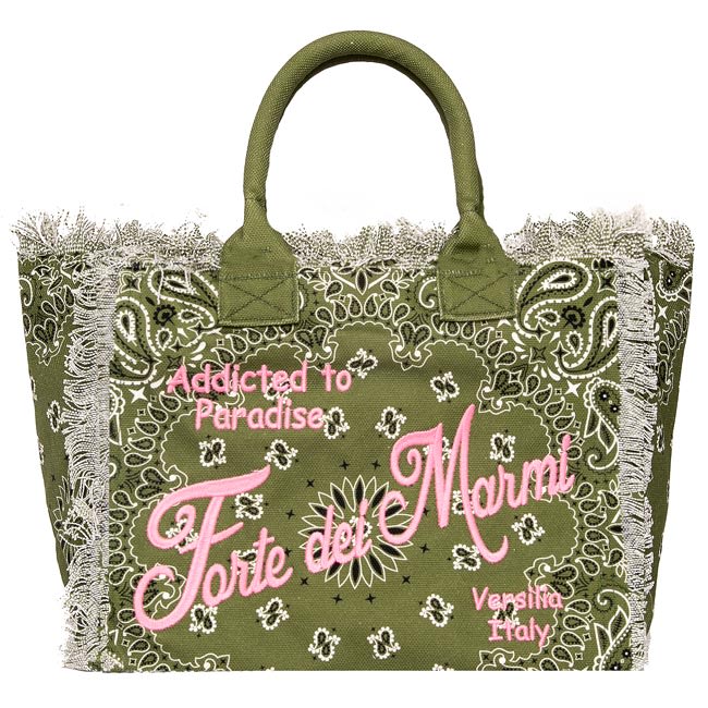 MC2 Saint Barth Bandanna Canvas Bag With Forte Dei Marmi Embroidery