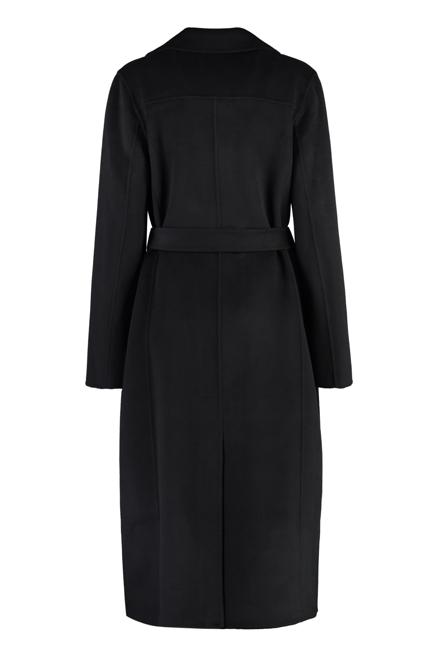 Michael Michael Kors Double Breasted Trench Coat In Black
