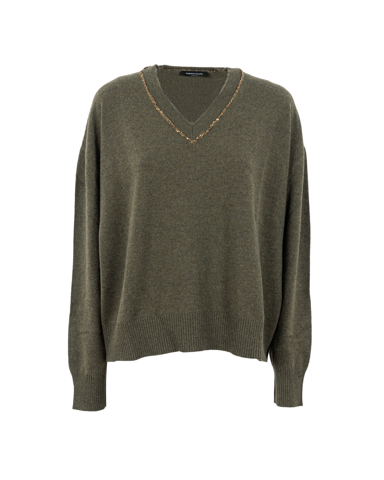 Shop Fabiana Filippi Sweaters Green