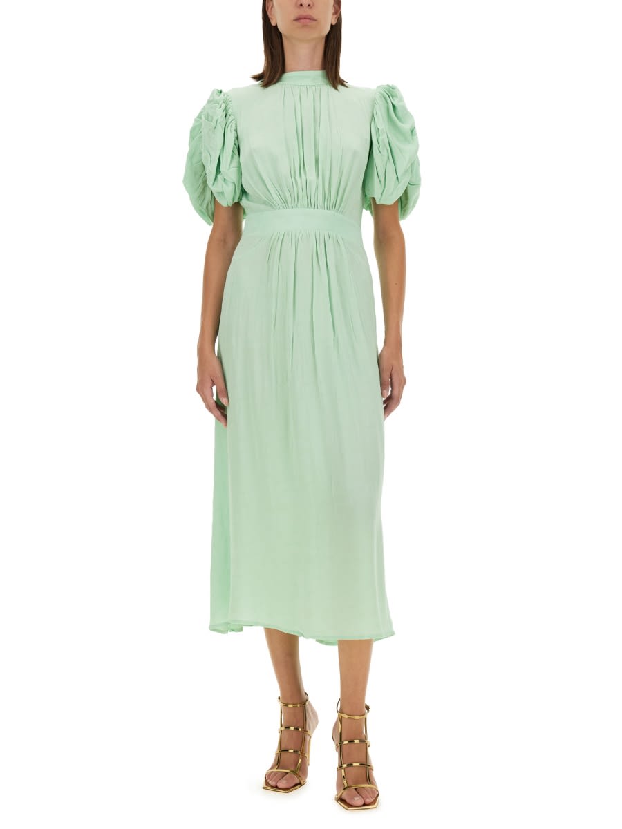 Shop Rotate Birger Christensen Midi Dress In Green