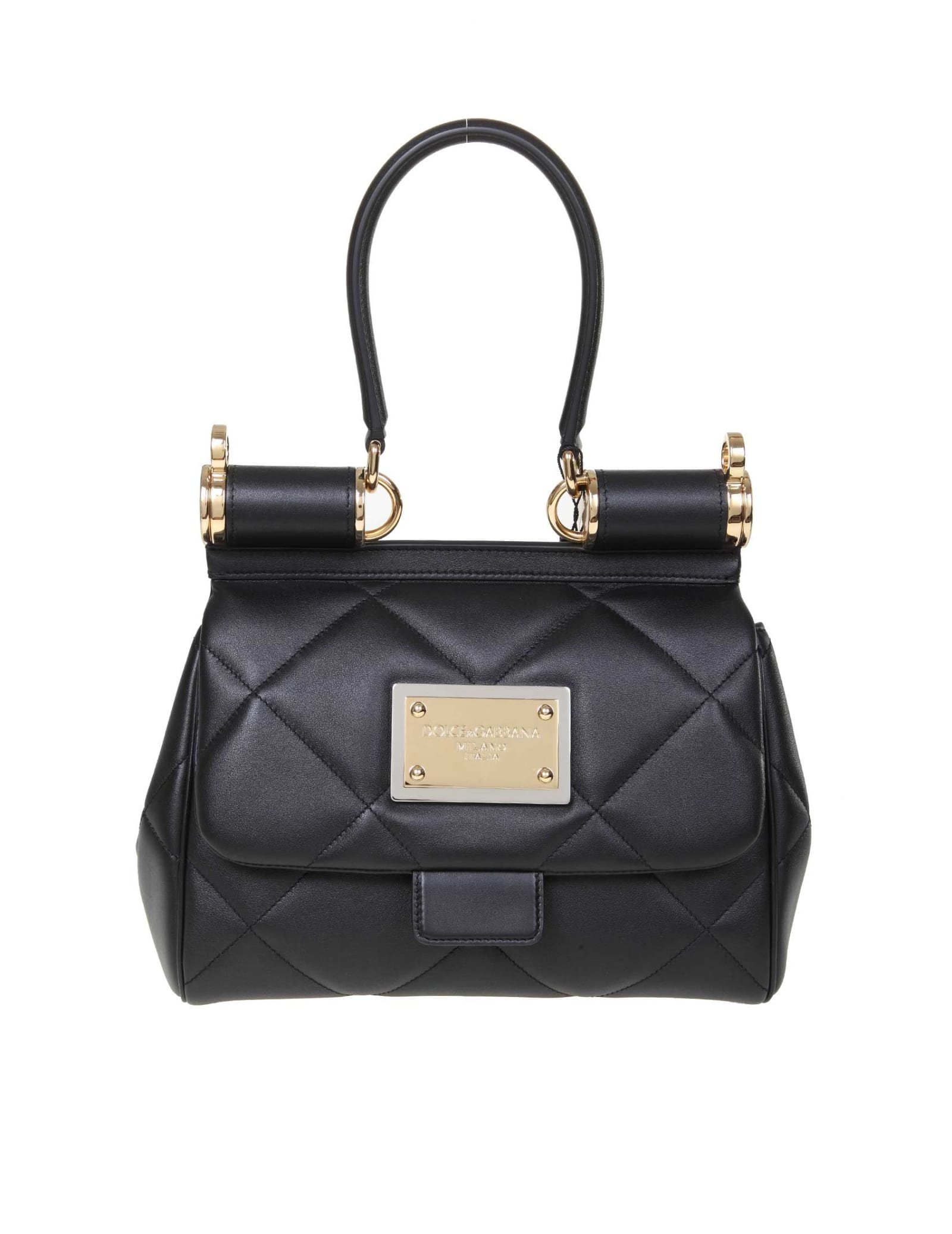 Dolce & Gabbana Medium 90s Sicily Handbag In Matelasse Leather