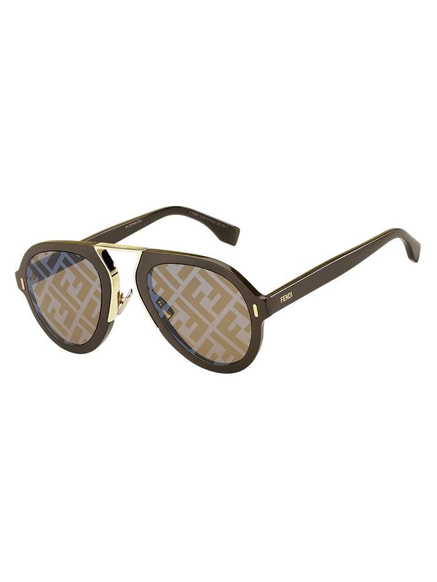 Fendi Ff M0104/s Sunglasses In Q/bf Brown