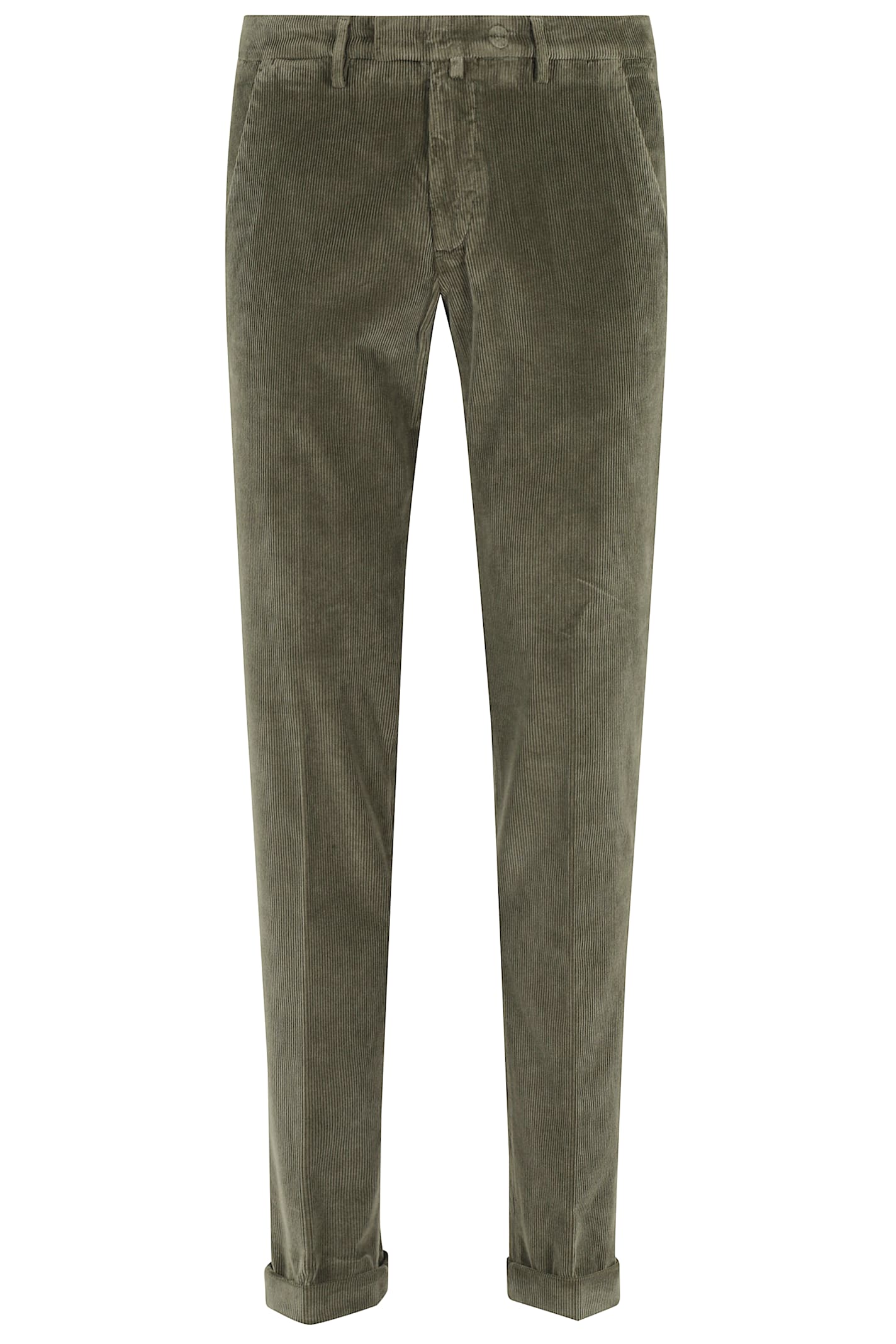 Briglia 1949 Pantalone Velluto Mille Righe In Green
