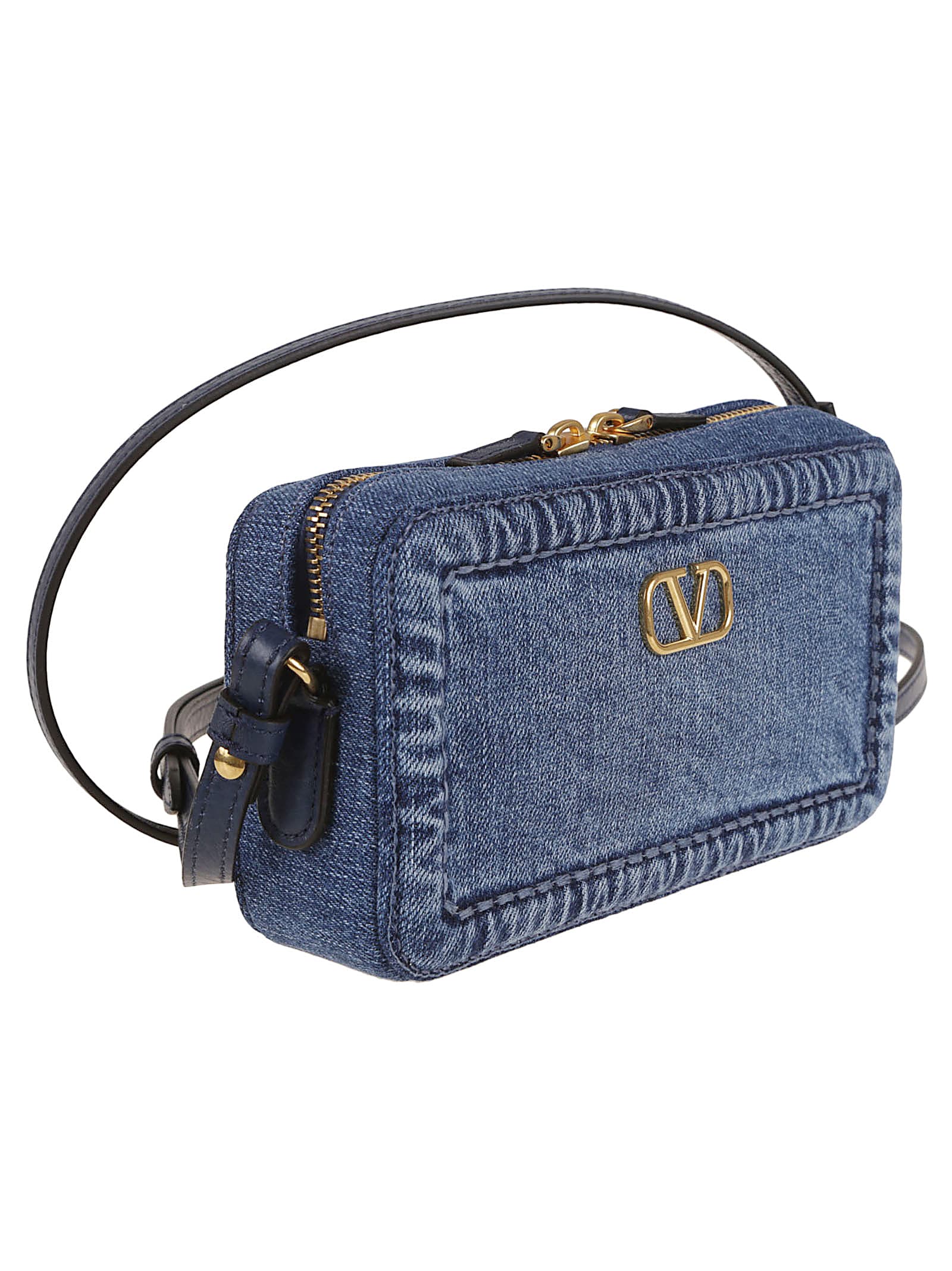 Valentino Alltime Mini Camera Case In Yhs Denim Worker