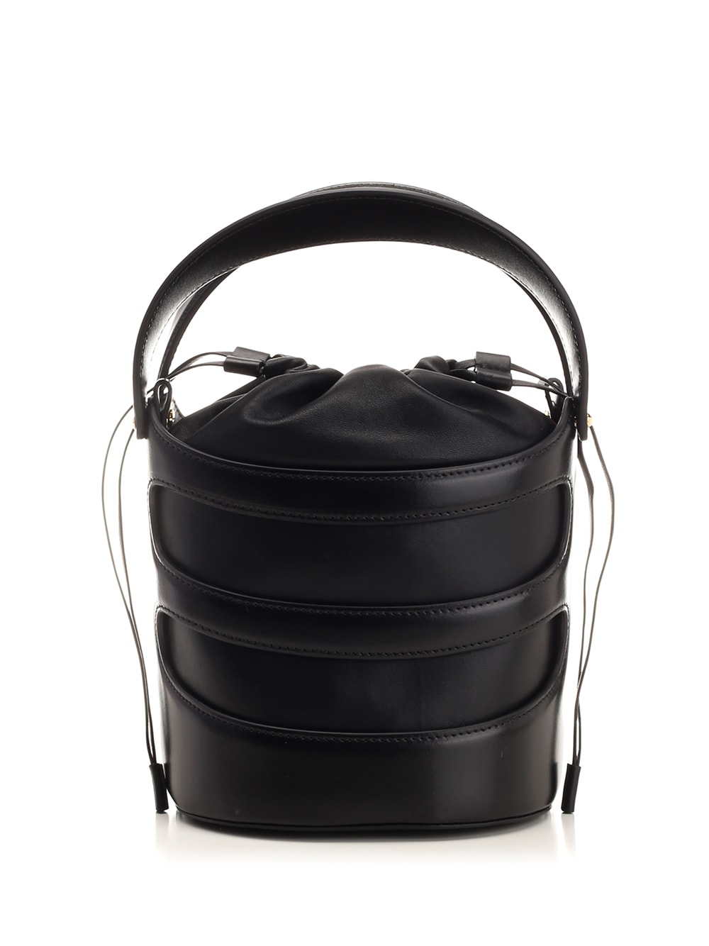 Shop Alexander Mcqueen The Rise Bucket Bag In Black