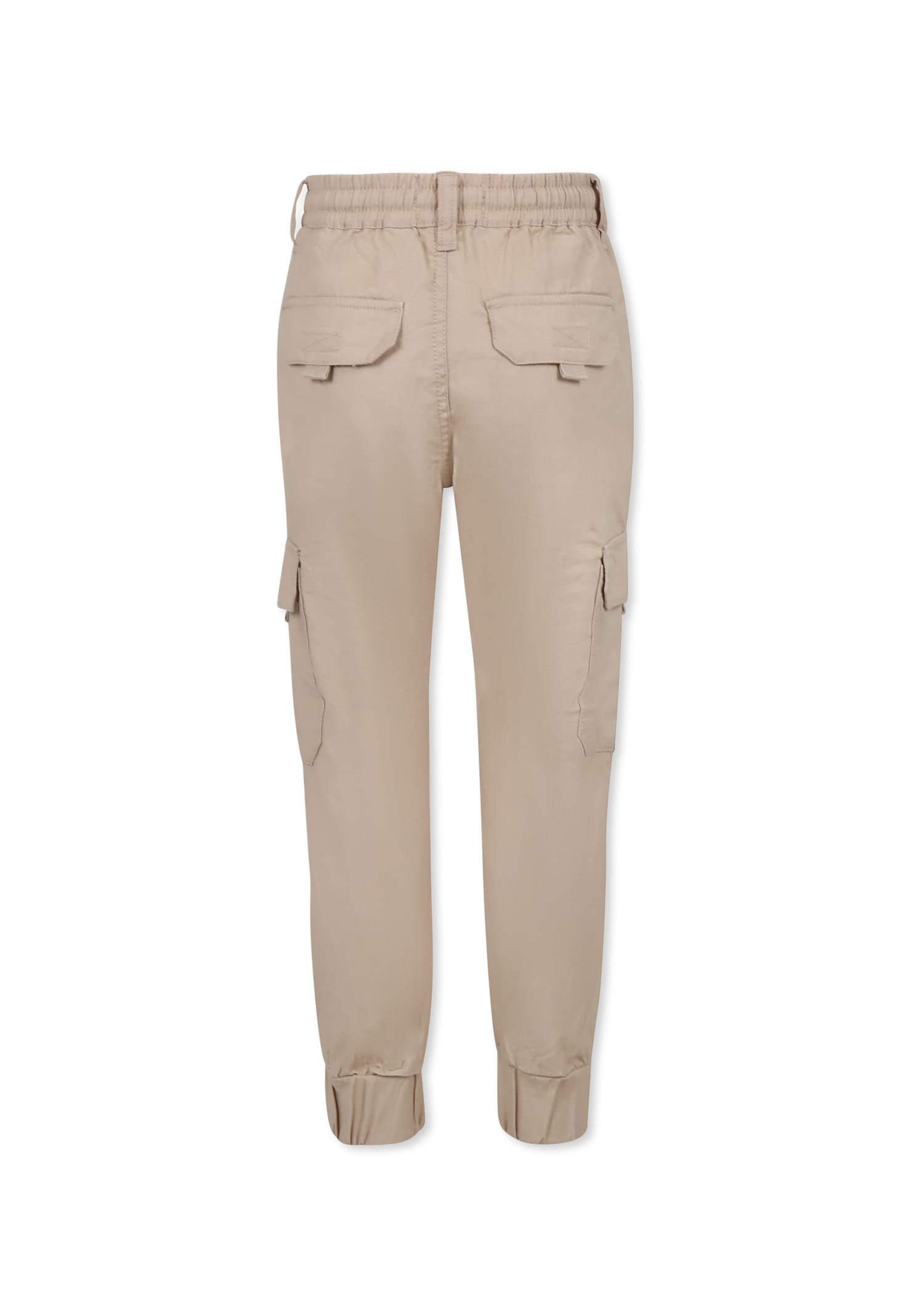 Timberland Beige Trousers For Boy With Logo In Beige
