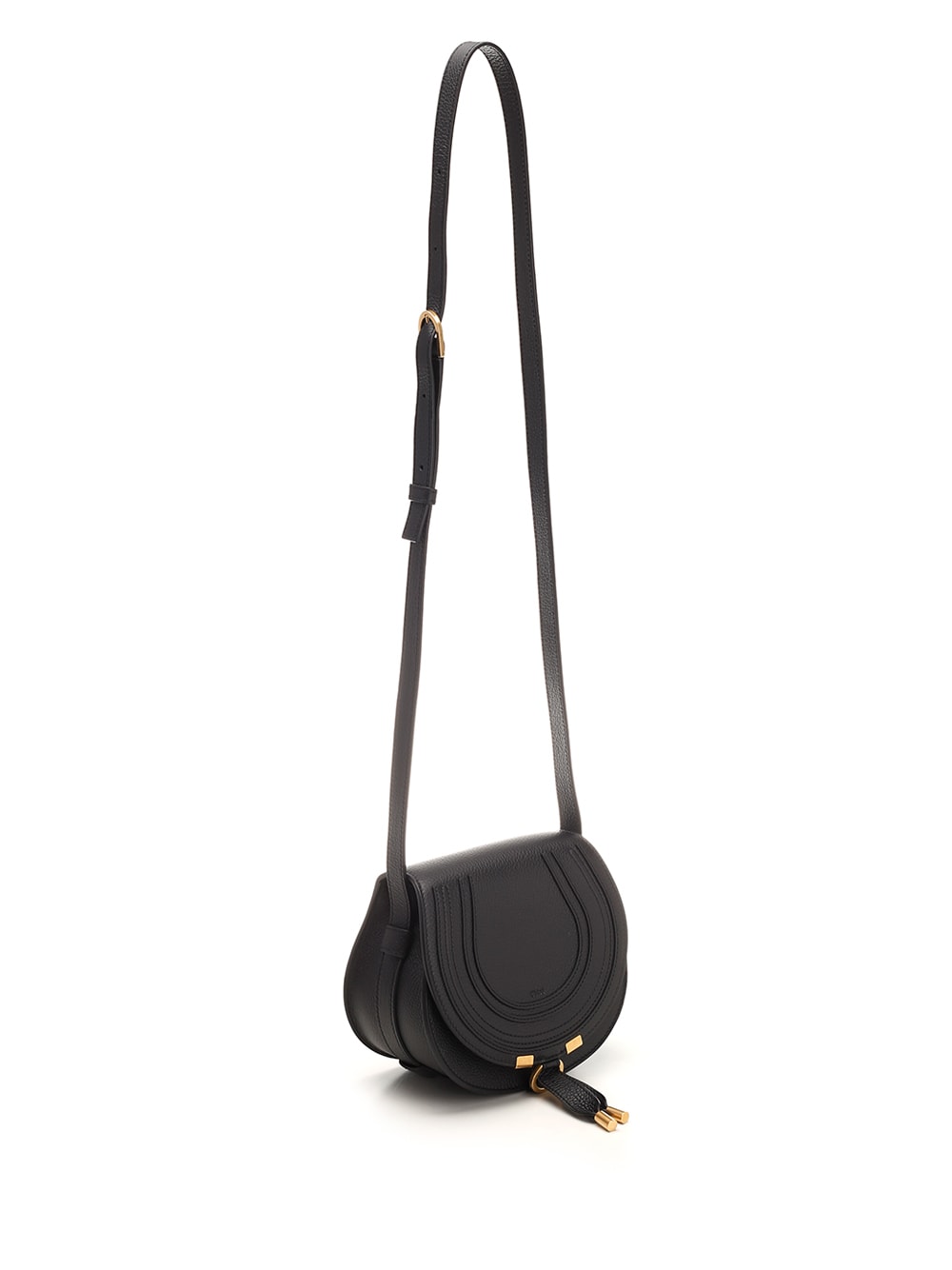 Shop Chloé Black Marcie Cross-body Bag