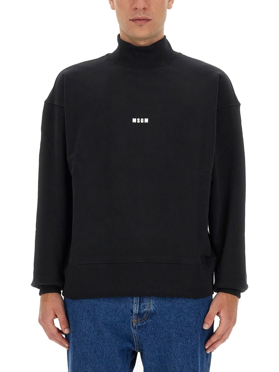 Sweatshirt With Micro Logo