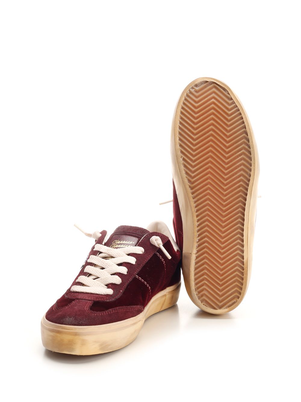 Shop Golden Goose New Soul Star Sneakers In Bordeaux