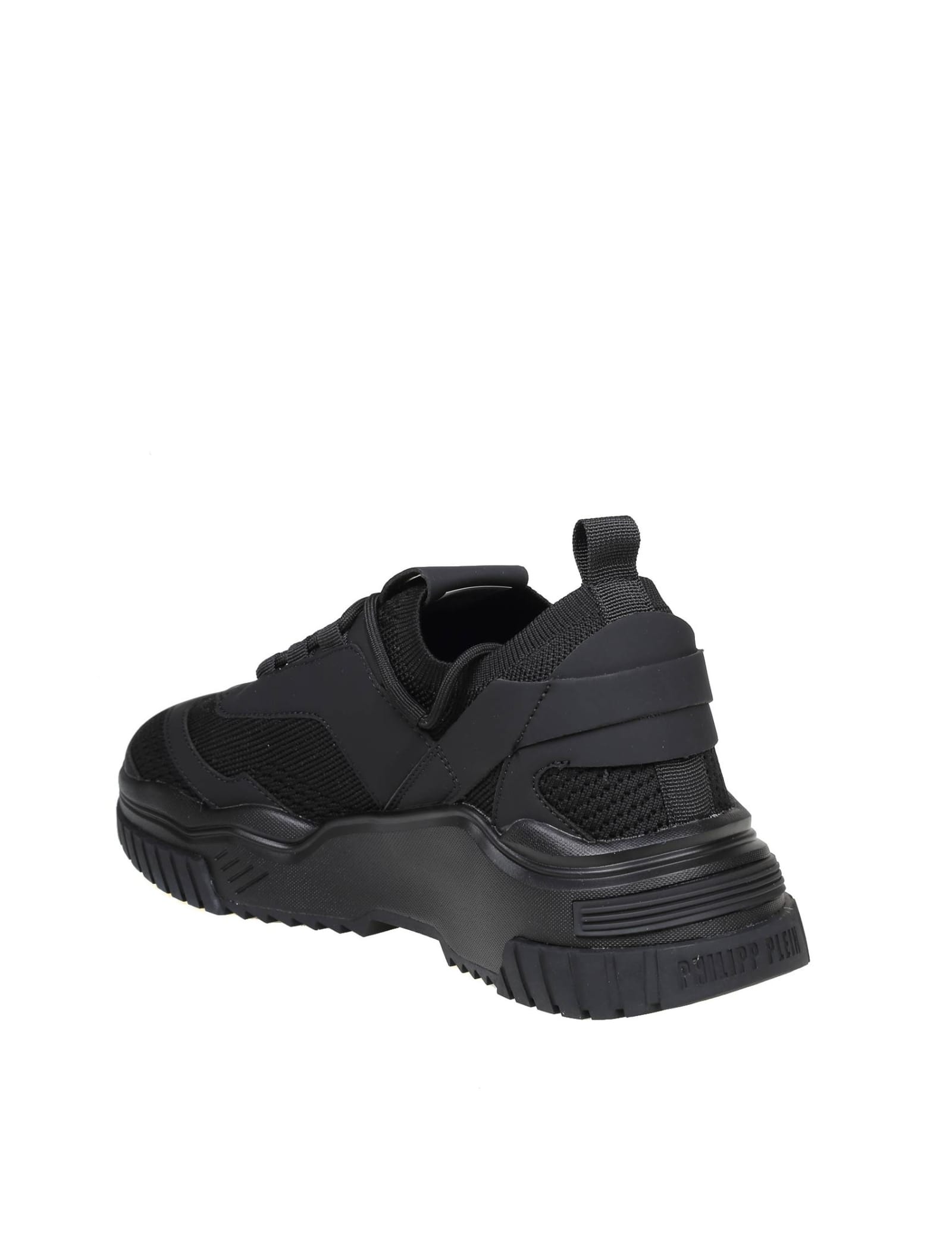 Shop Philipp Plein Sneakers Runner Hexagon Color Black