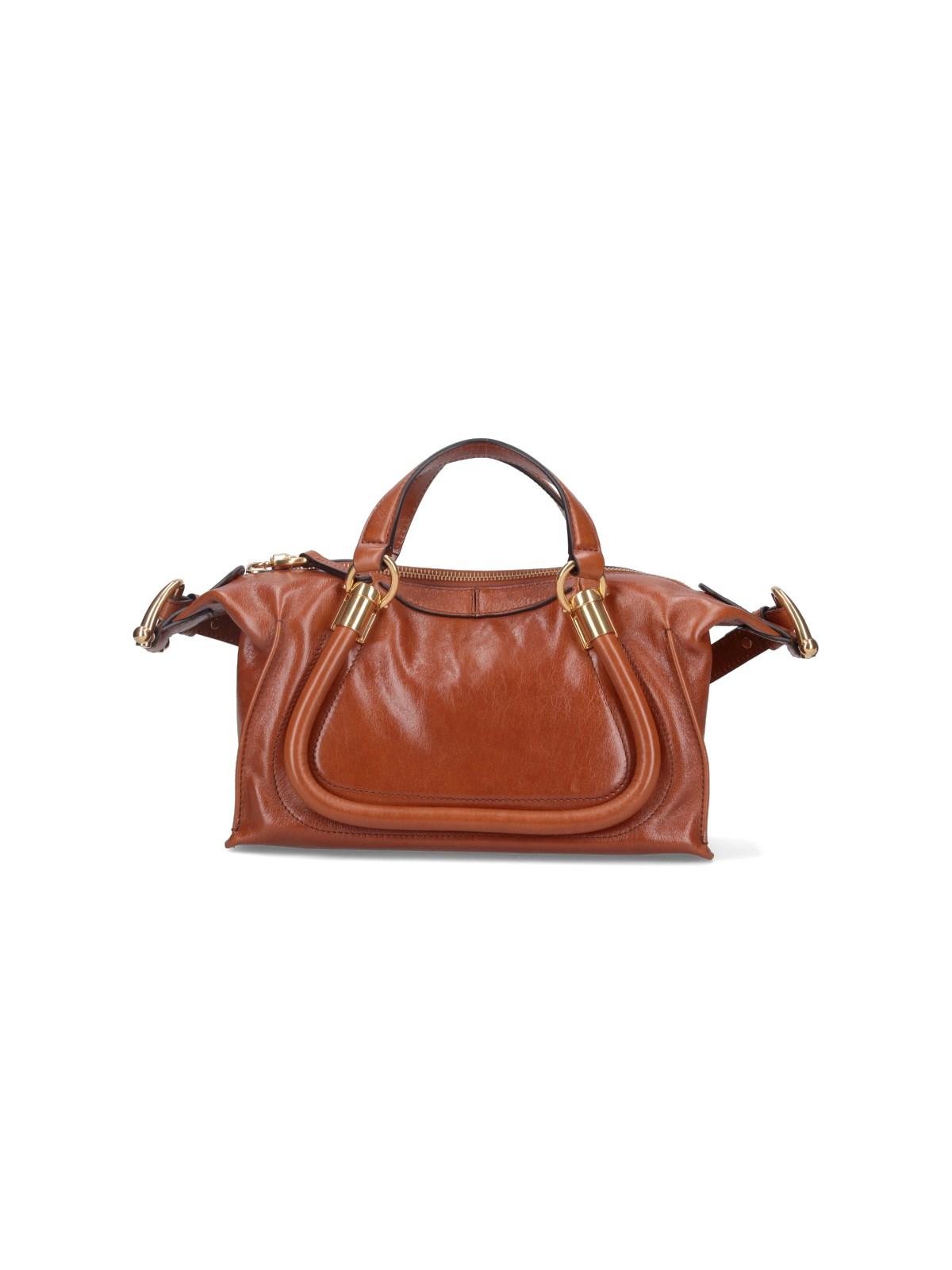 Shop Chloé Paraty 24 Small Shoulder Bag In Buff