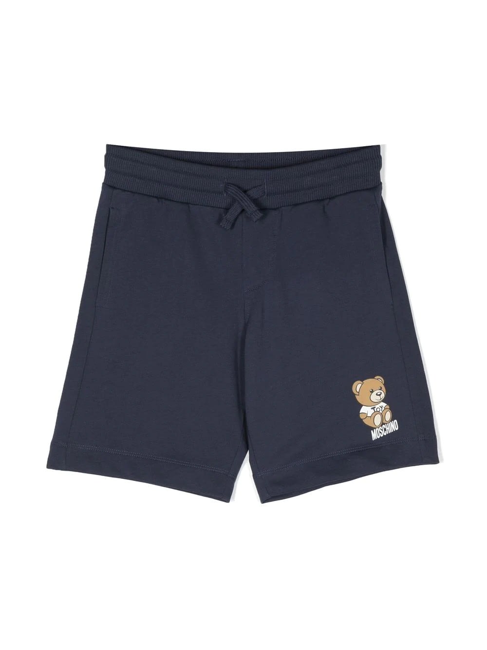 MOSCHINO NAVY BLUE SPORTY SHORTS WITH MOSCHINO TEDDY BEAR