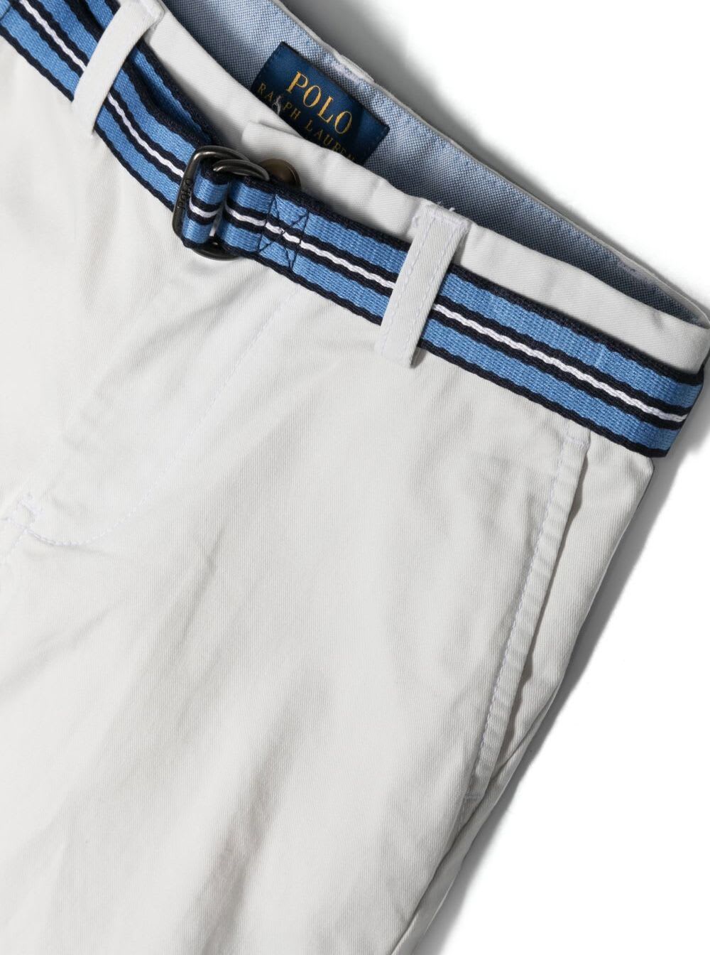 Polo Ralph Lauren Purepress Twill Shorts In White