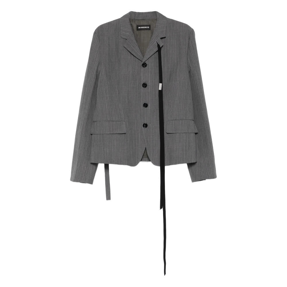 Ann Demeulemeester Grey Jackets Men In Gray