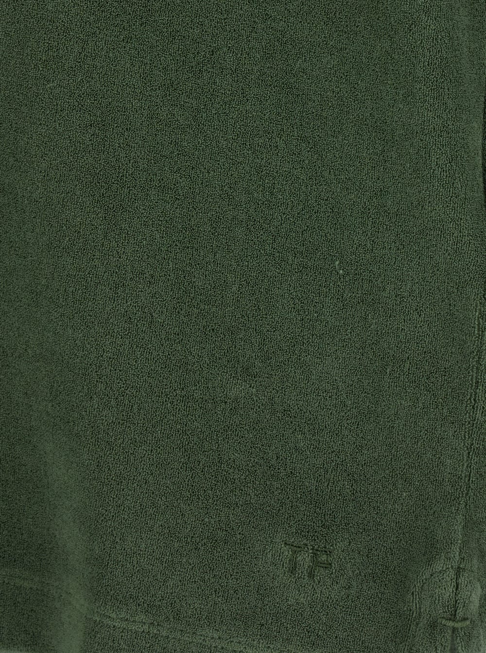 Shop Tom Ford Green Polo T-shirt In Cotton Blend Man