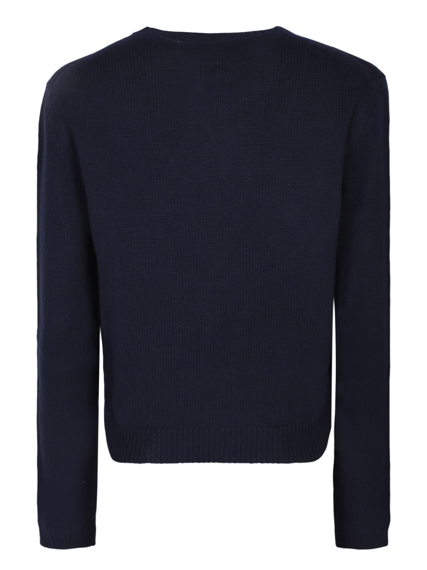 Shop Gucci Extra-fine Blue Sweater