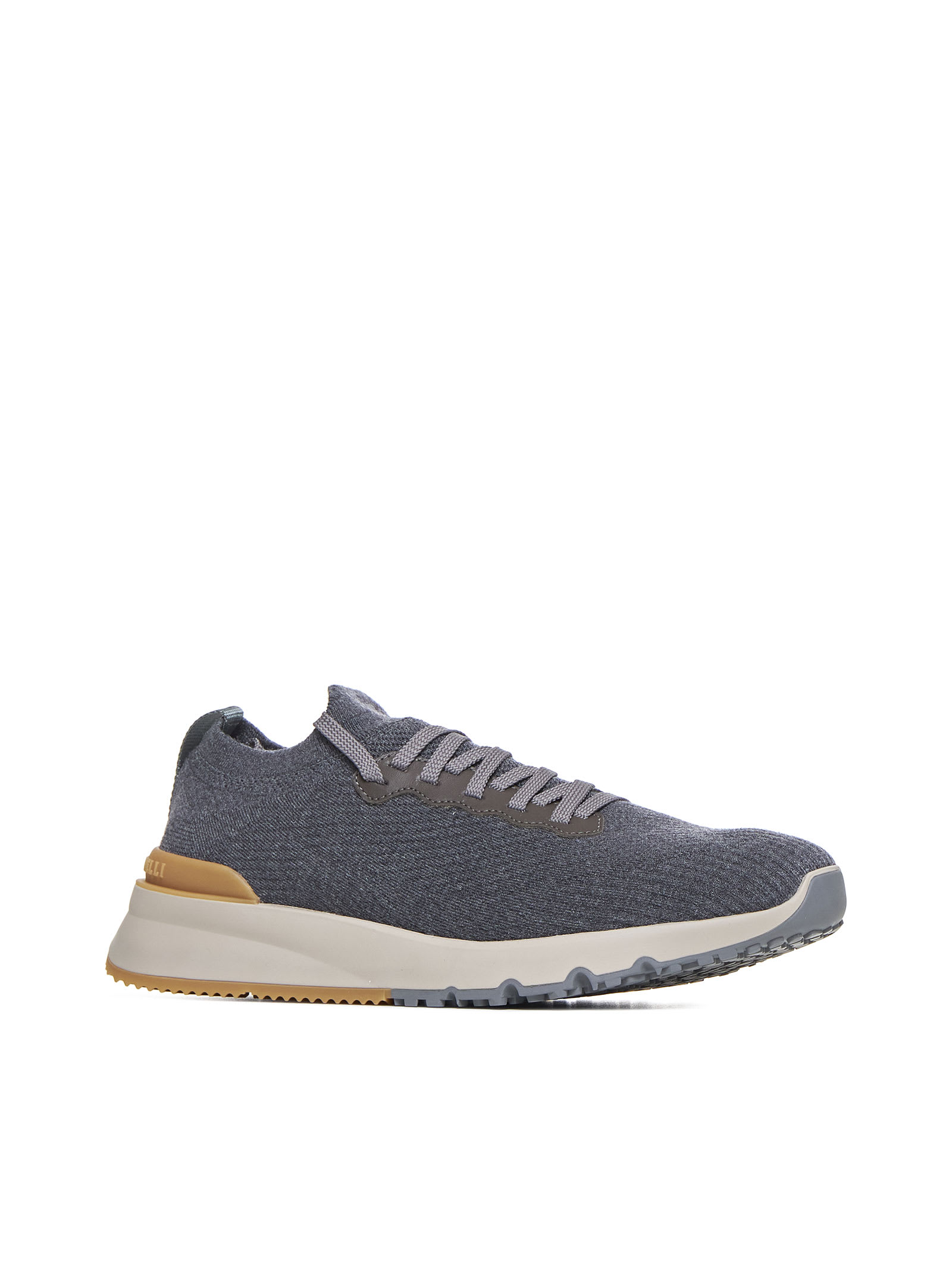 Shop Brunello Cucinelli Sneakers In Antracite+alpa Grigio Ambra