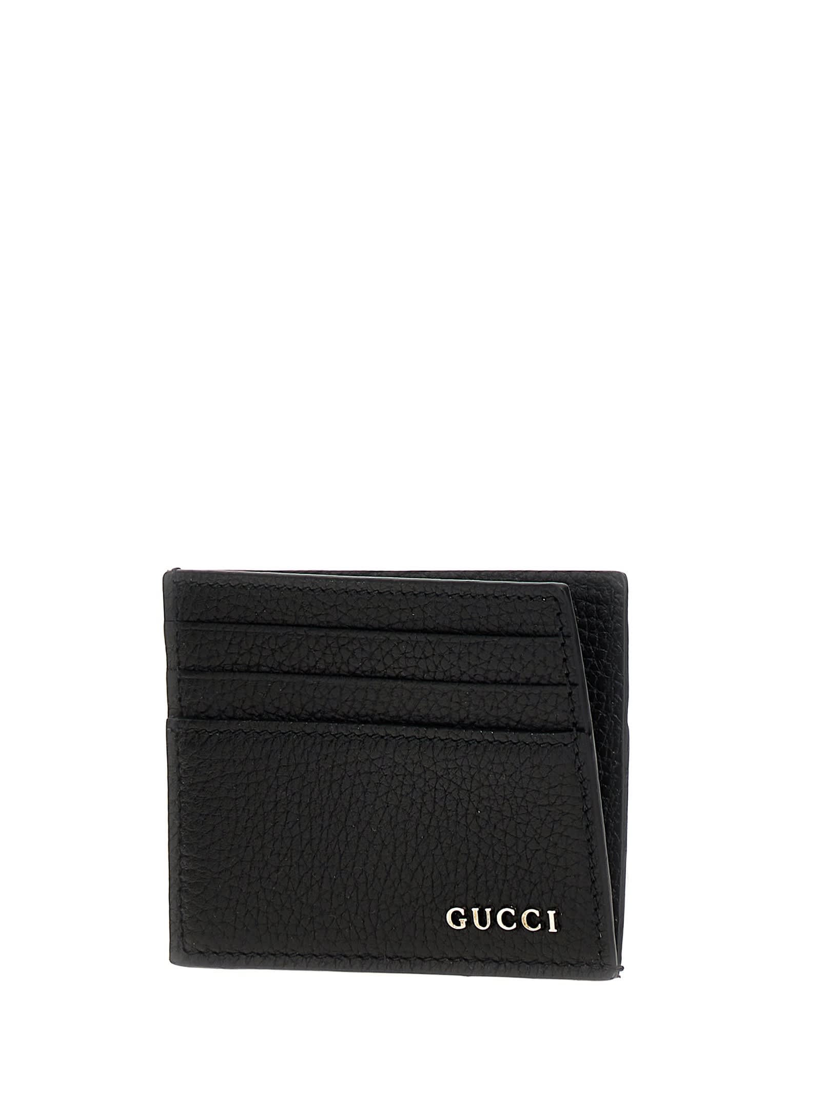 Gucci Logo Card Holder Wallets And Card Holders Black