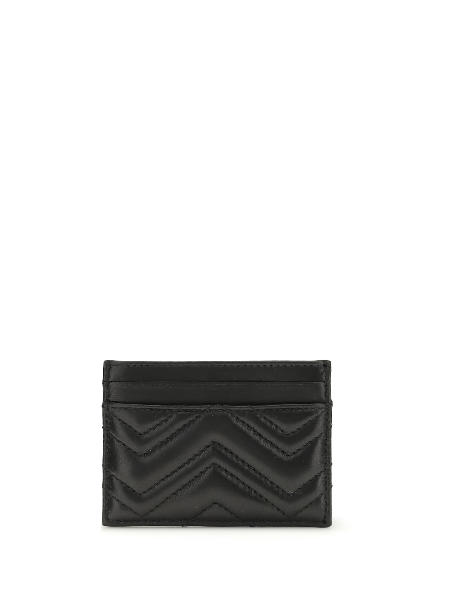 Gucci Gg Marmont Chevron Card Holder
