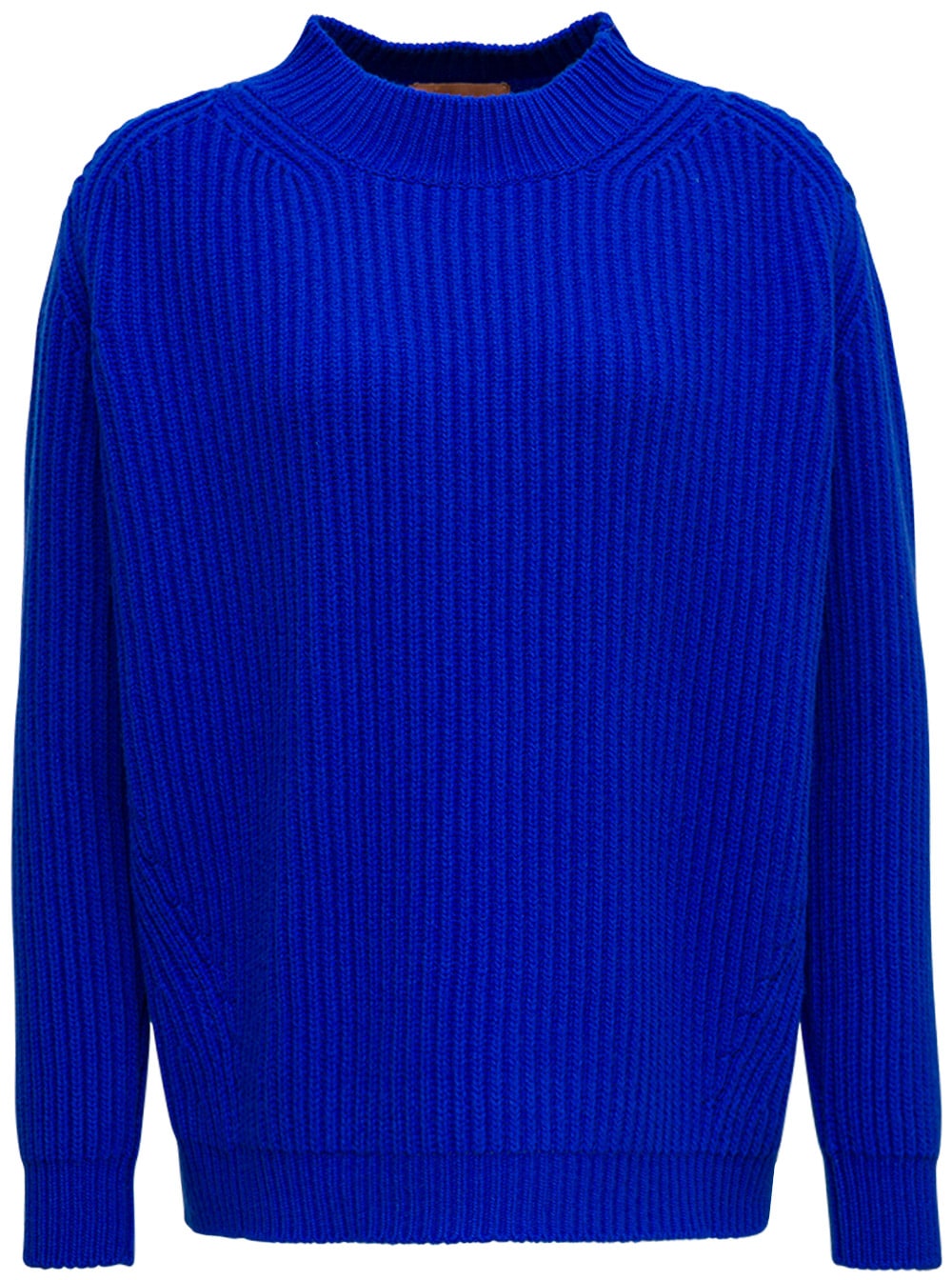 Andamane Bluette Ribbed Wool And Cashmere Sweater