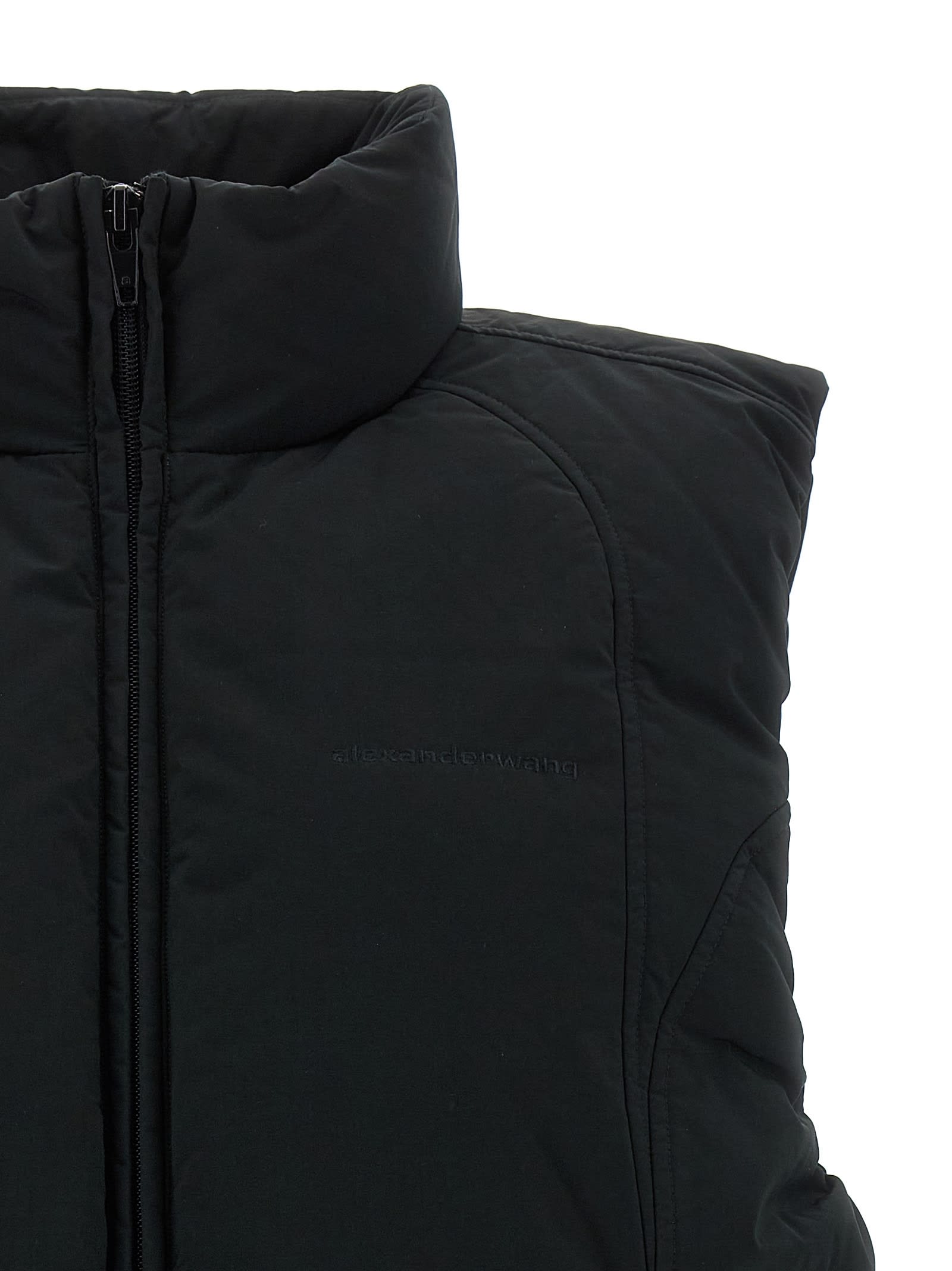 Alexander Wang Padded Gilet In Black