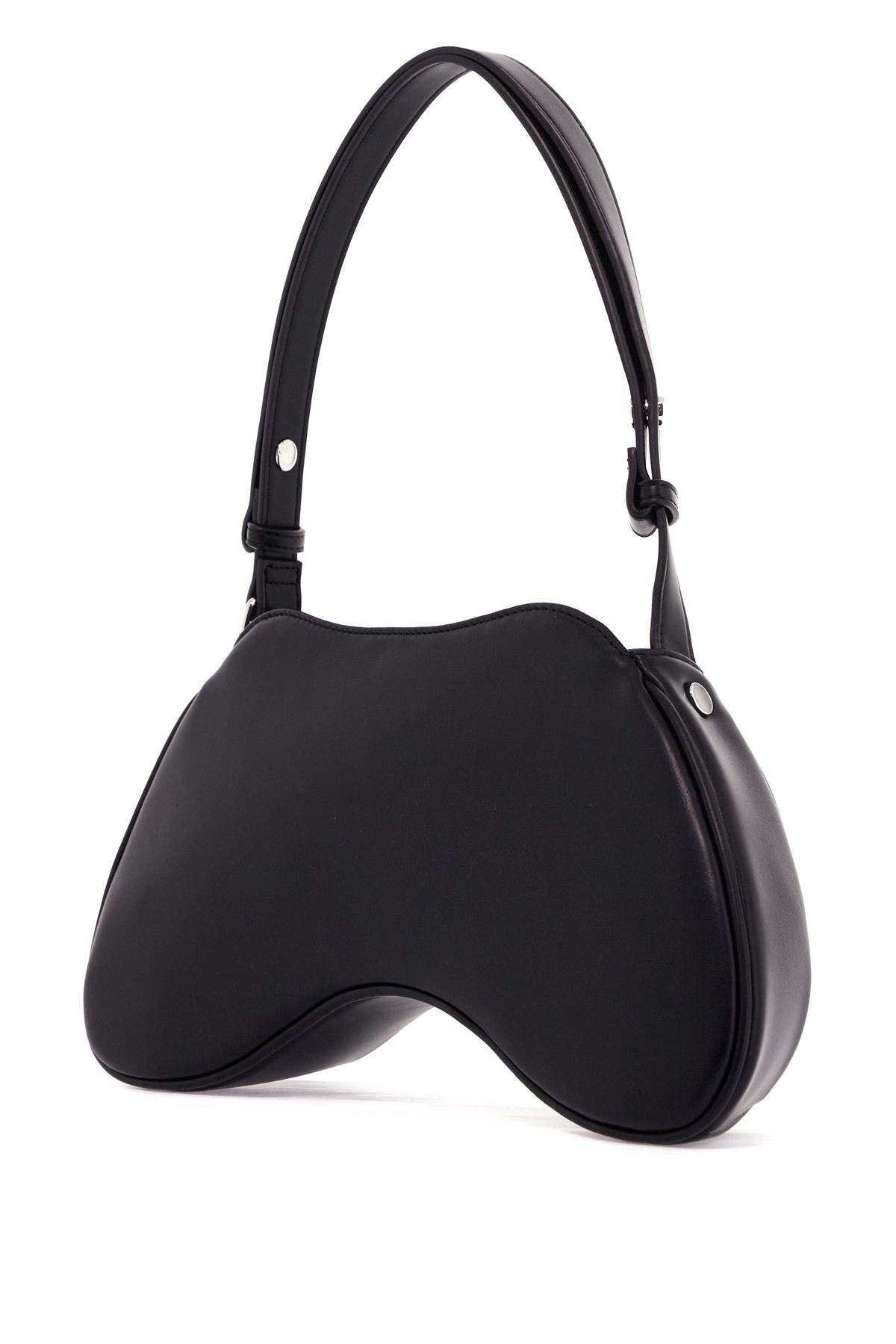 Shop Diesel Smooth Faux Leather Shoulder Bag With Play Design. In Black