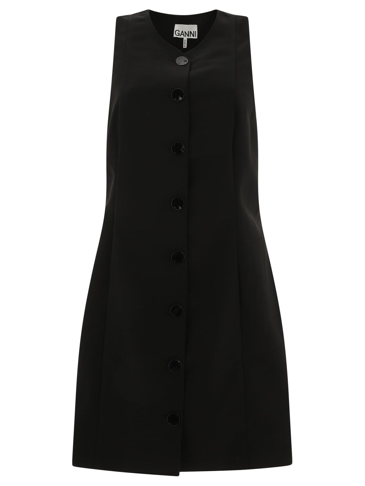 Bow-detailed Sleeveless Mini Dress