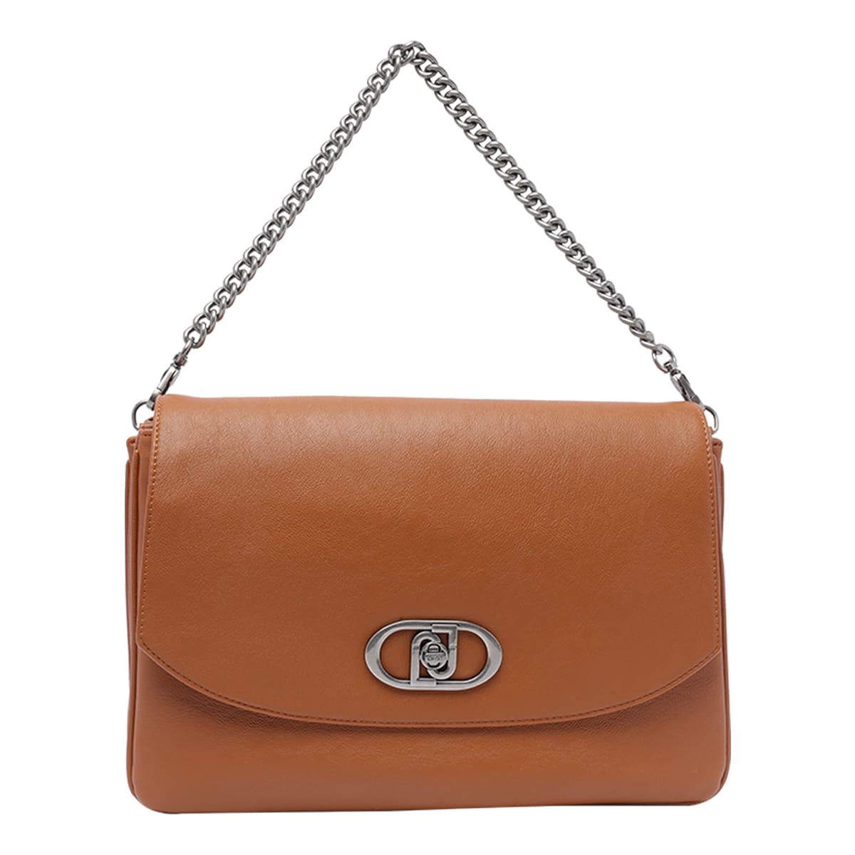 Shop Liu •jo Large Logo Crossbody Bag In Deer